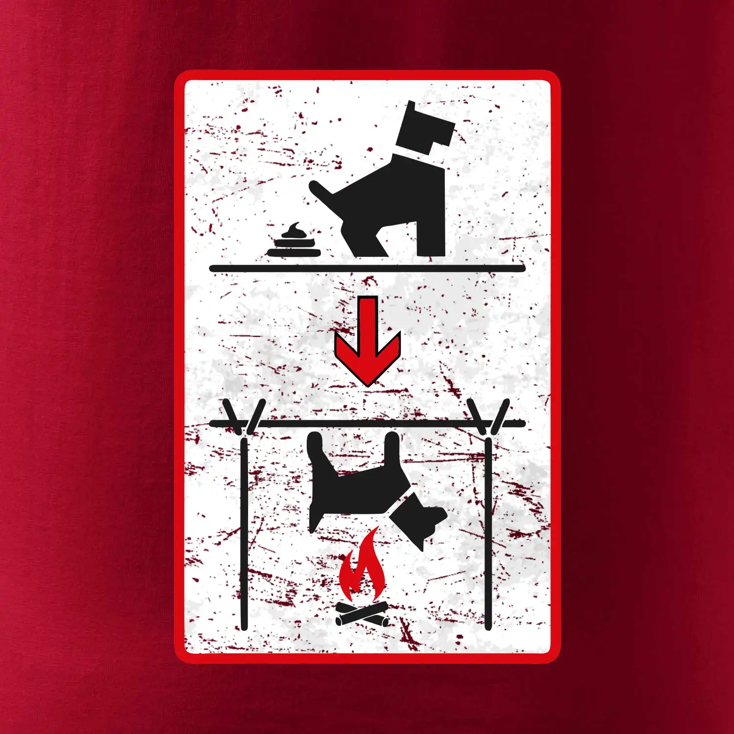 Tričko pro odpůrce sraní na chodníku