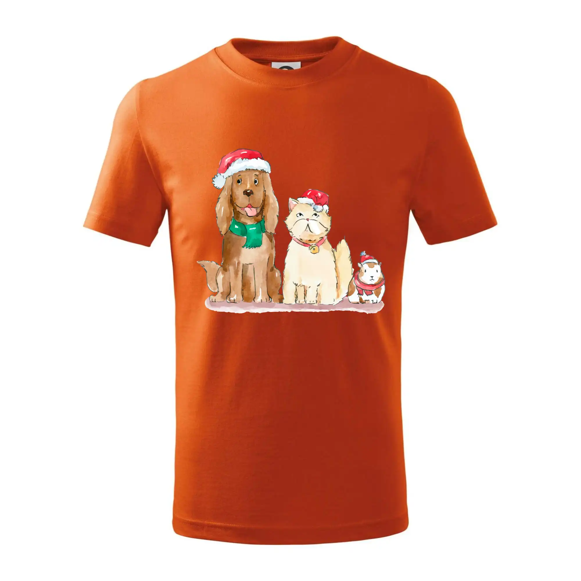 Veselé vánoce - pes, křeček a kočka