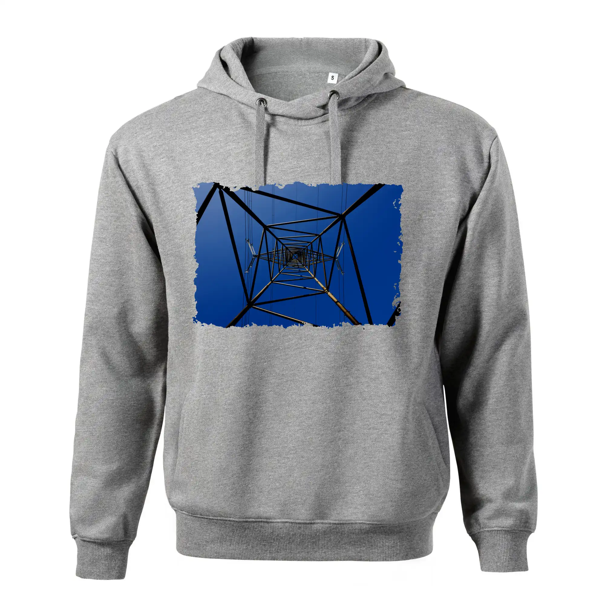 Stožár vysokého napětí zespodu