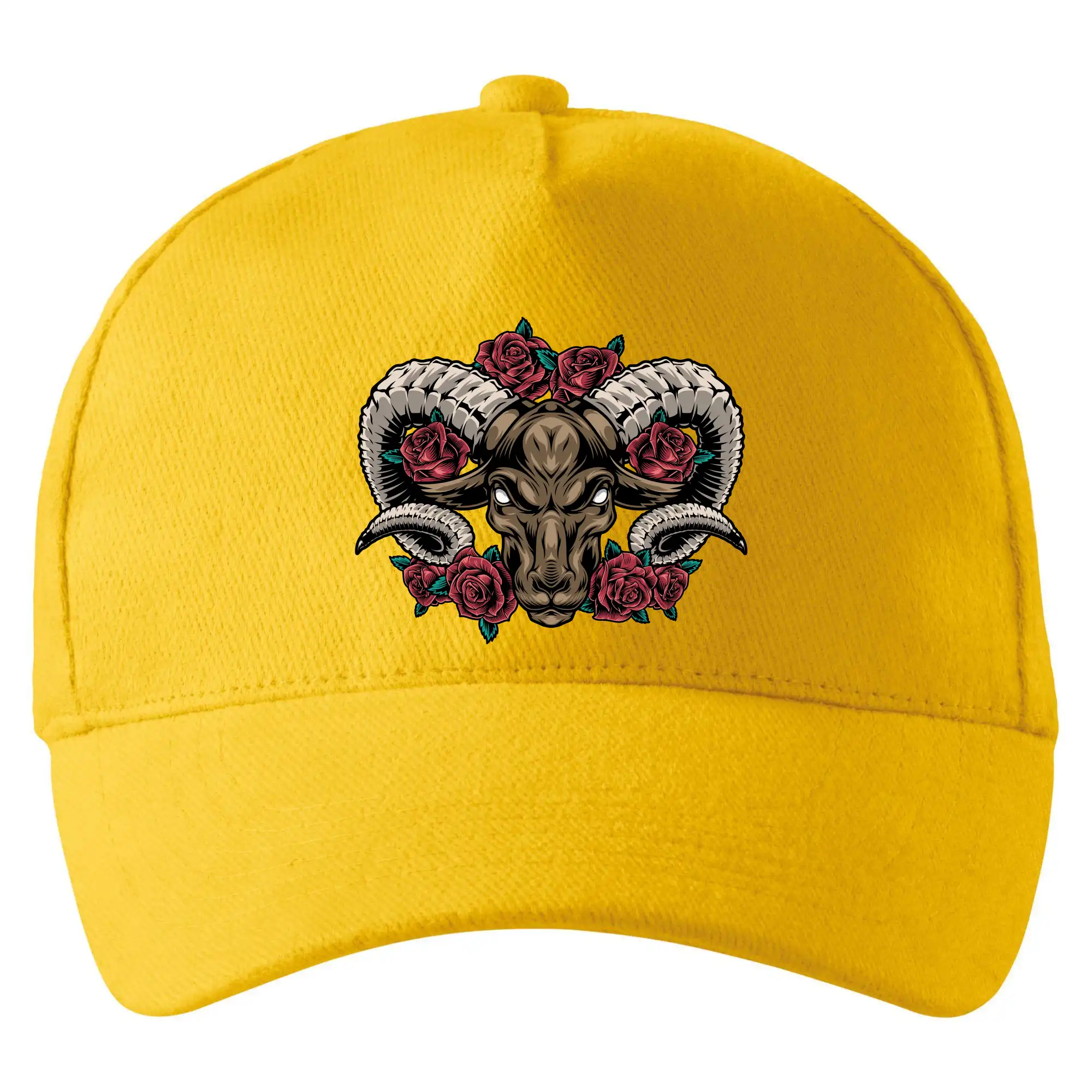 Hlava berana s růžemi