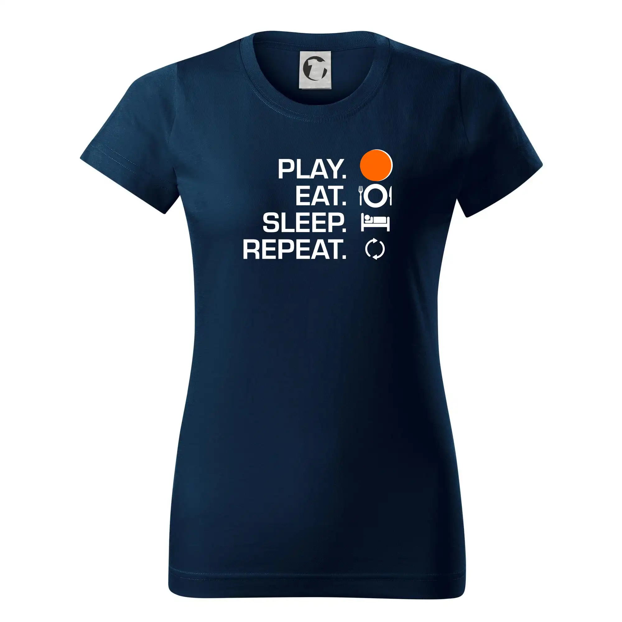 Ostatné športy - Hokejbal - Play eat sleep repeat - Dámske tričko basic - ľahko voľnejšie a dlhšie