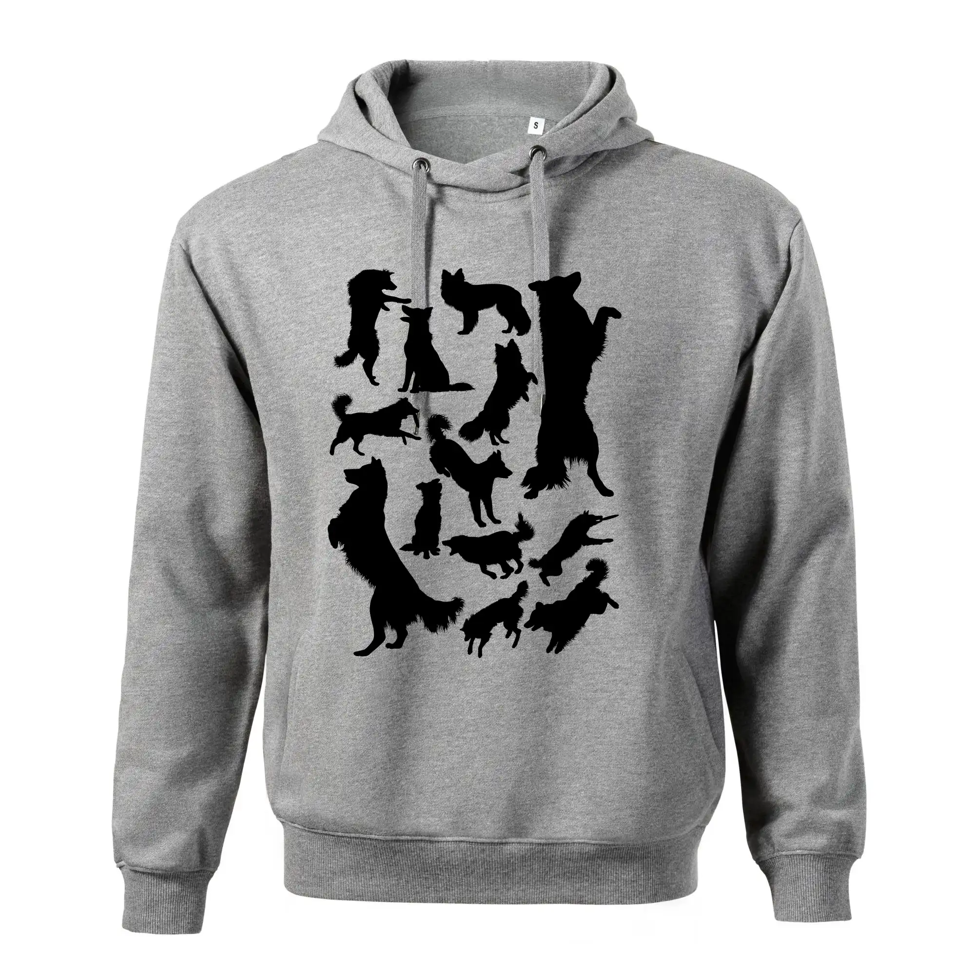 Border kolie siluety