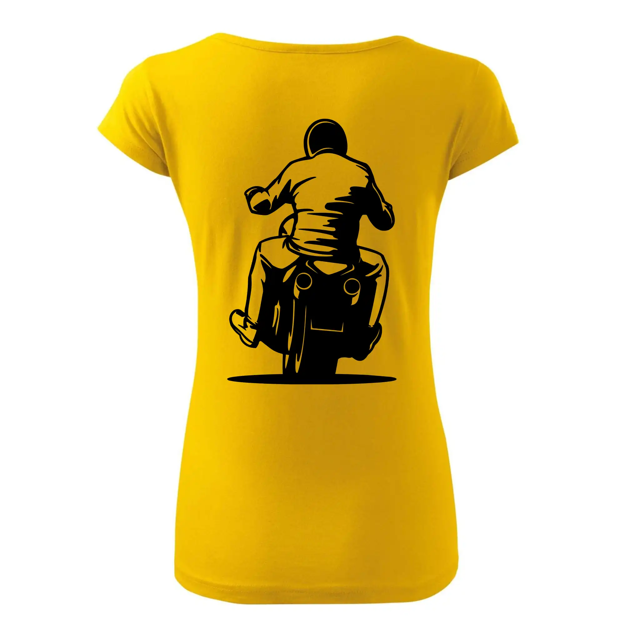 Motorkář na zádech - chopper