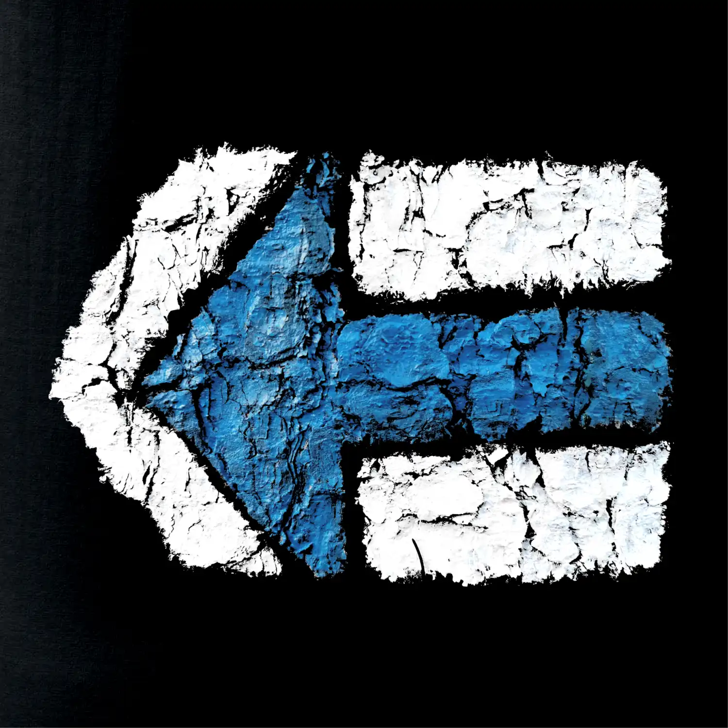 Párová turistická značka modrá