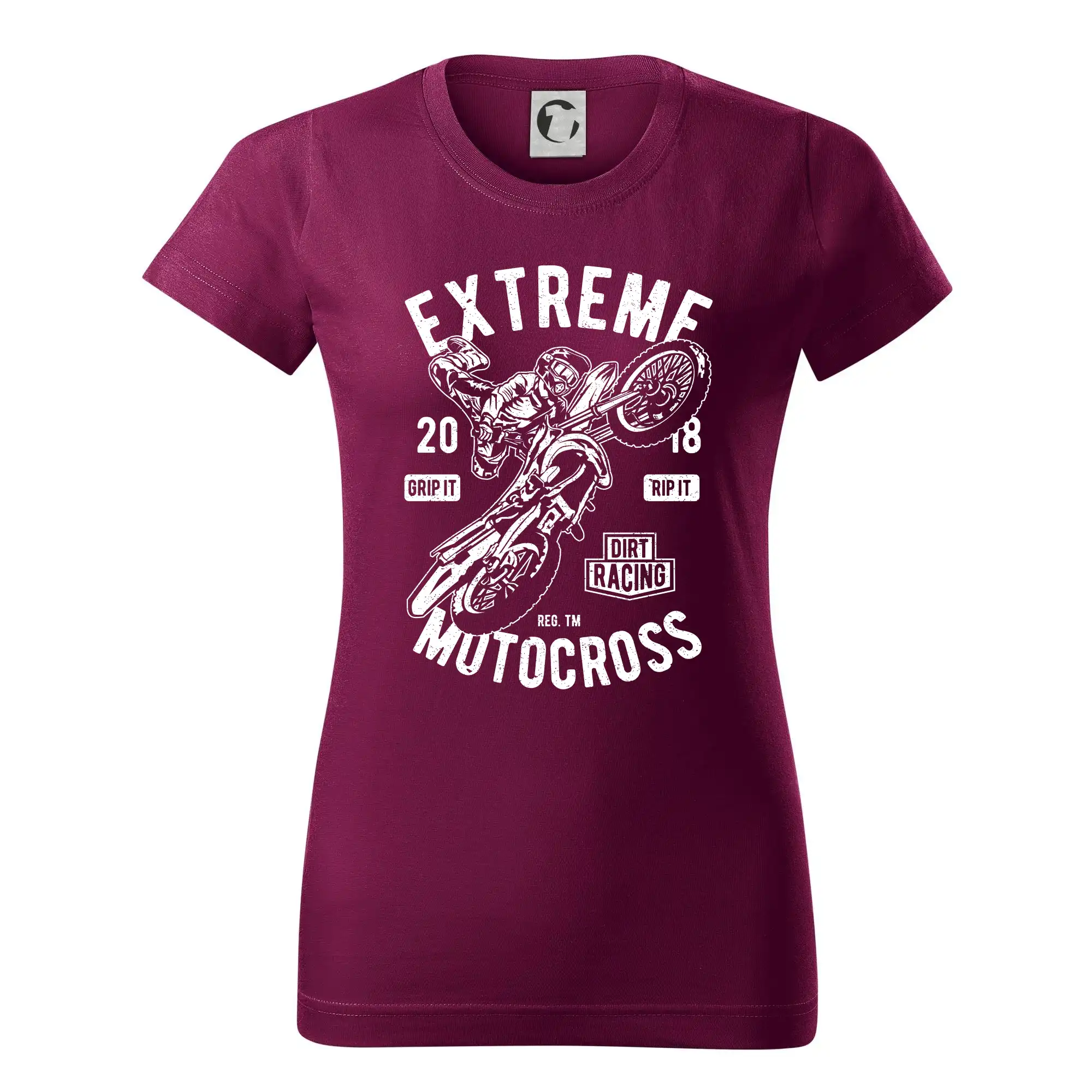 Motocross tričká - Extreme Motocross - Dámske tričko basic - ľahko voľnejšie a dlhšie