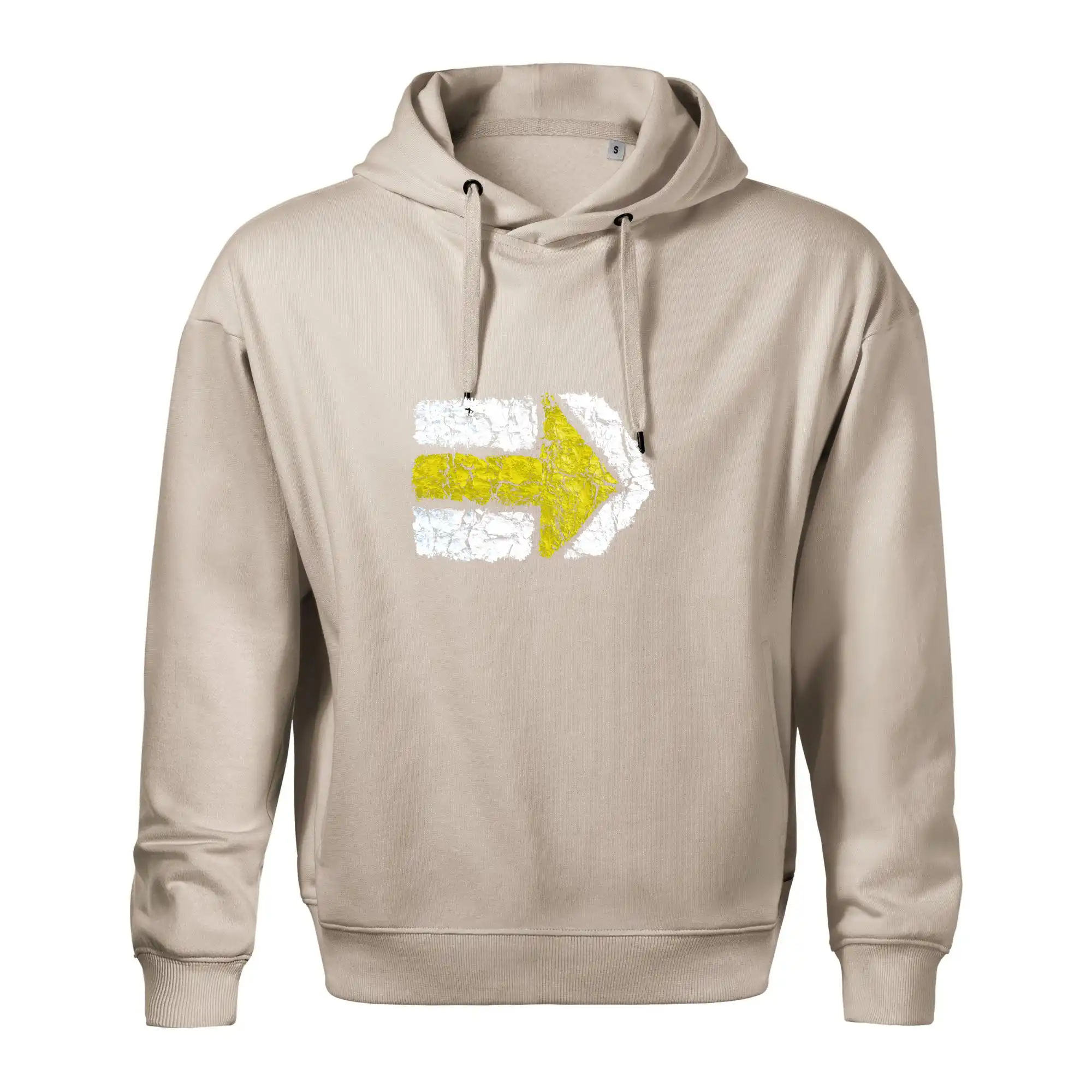 Trička na kempovanie - Párová turistická značka žlutá - Oversized mikina pánska Moon - kratšia + širšia