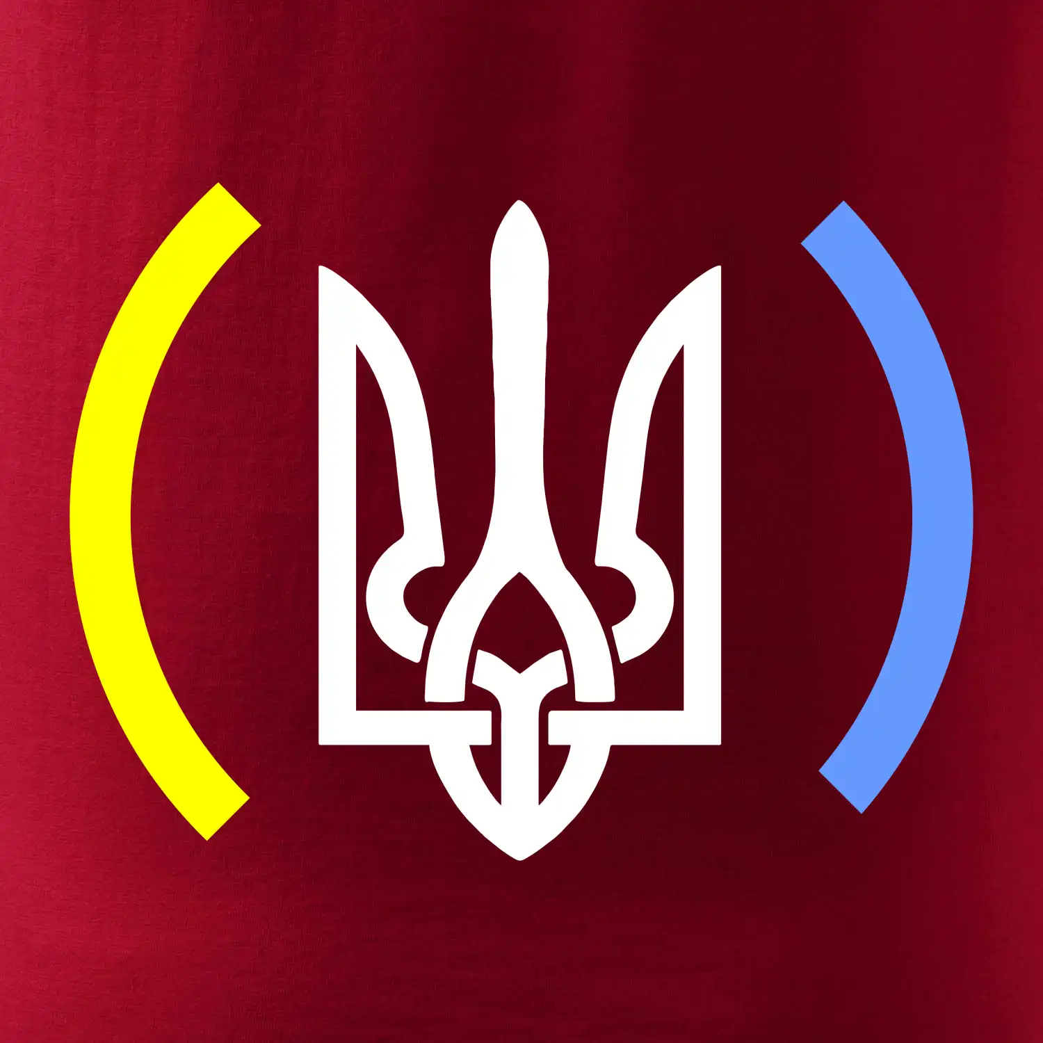 Ukrajina trojzubec s barvami