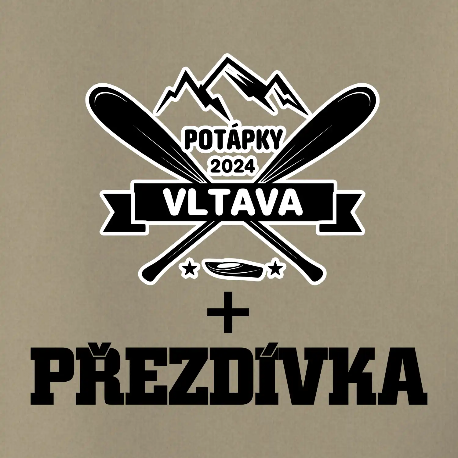 K vode - pádla hory (vlastný nápis)