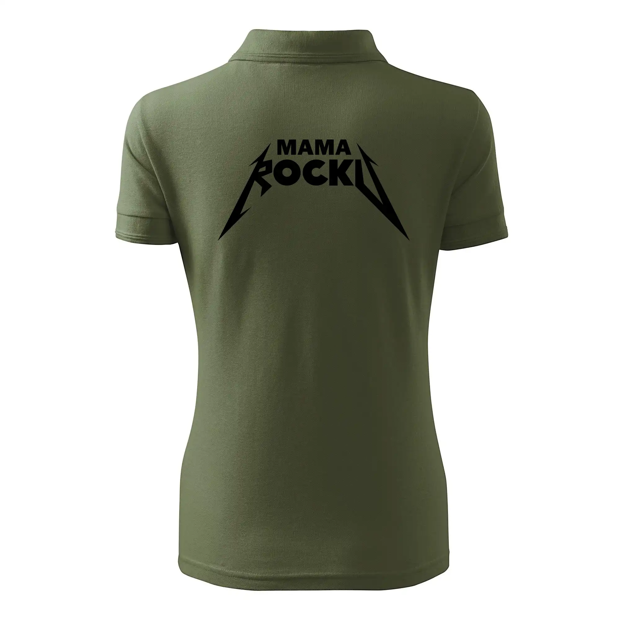 Mama rocku metal SK - Polokošeľa dámska Pique Polo