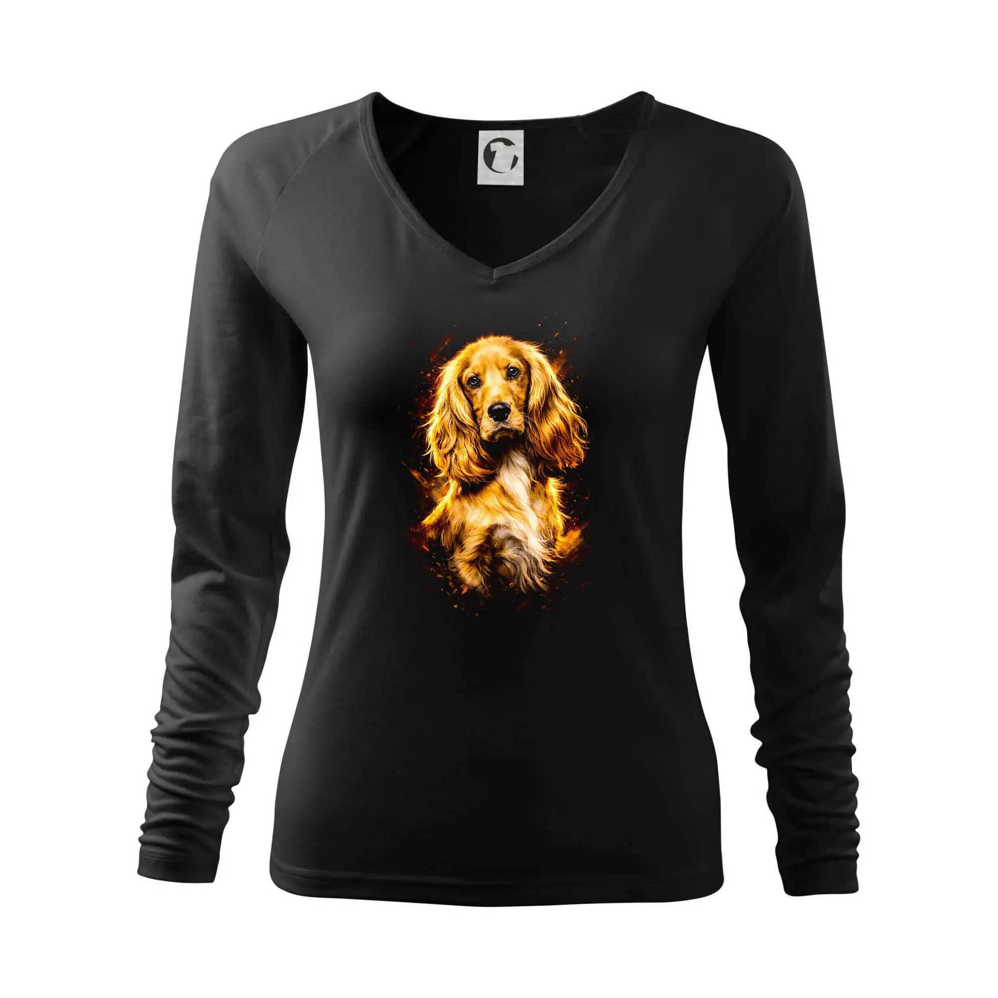 Ostatné psie plemená - Obrázok poltón Anglický kokeršpaniel - Tričko dámske Elegance