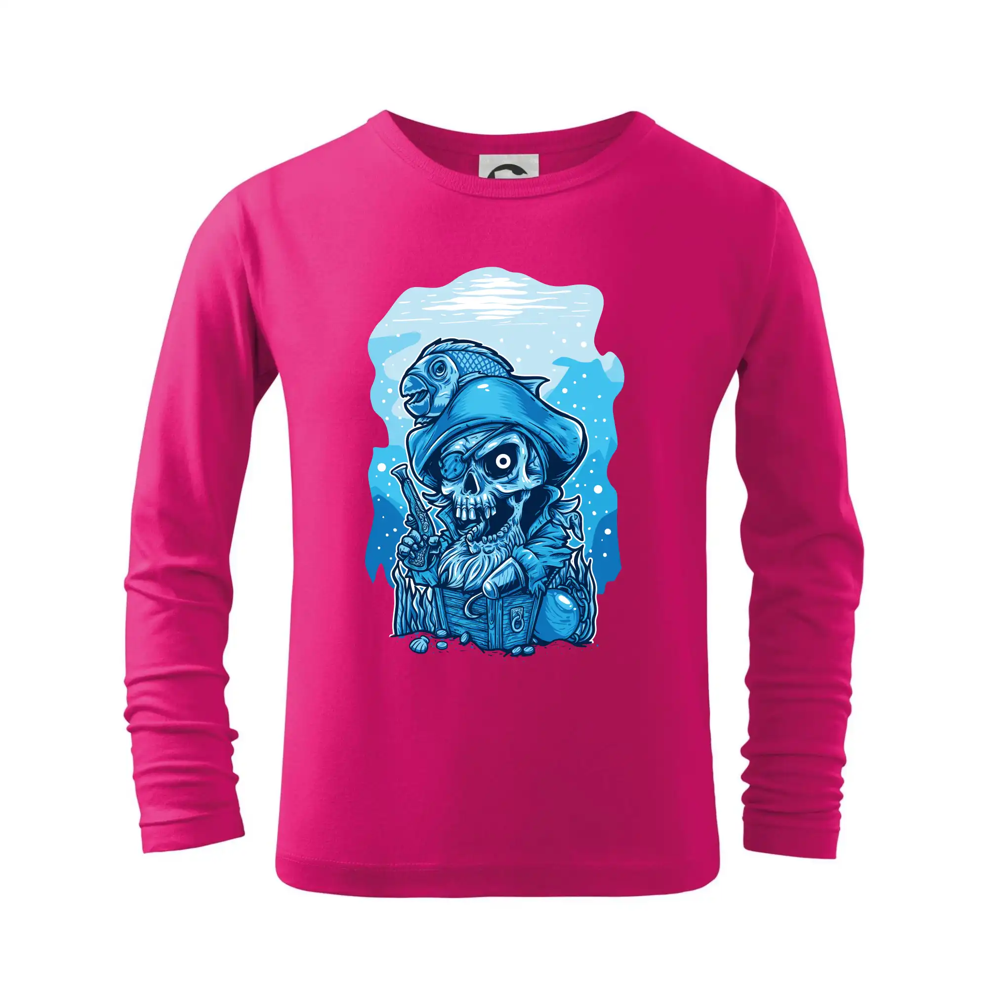 Vodácke tričká - Starý morský vlk - Tričko detské Long Sleeve