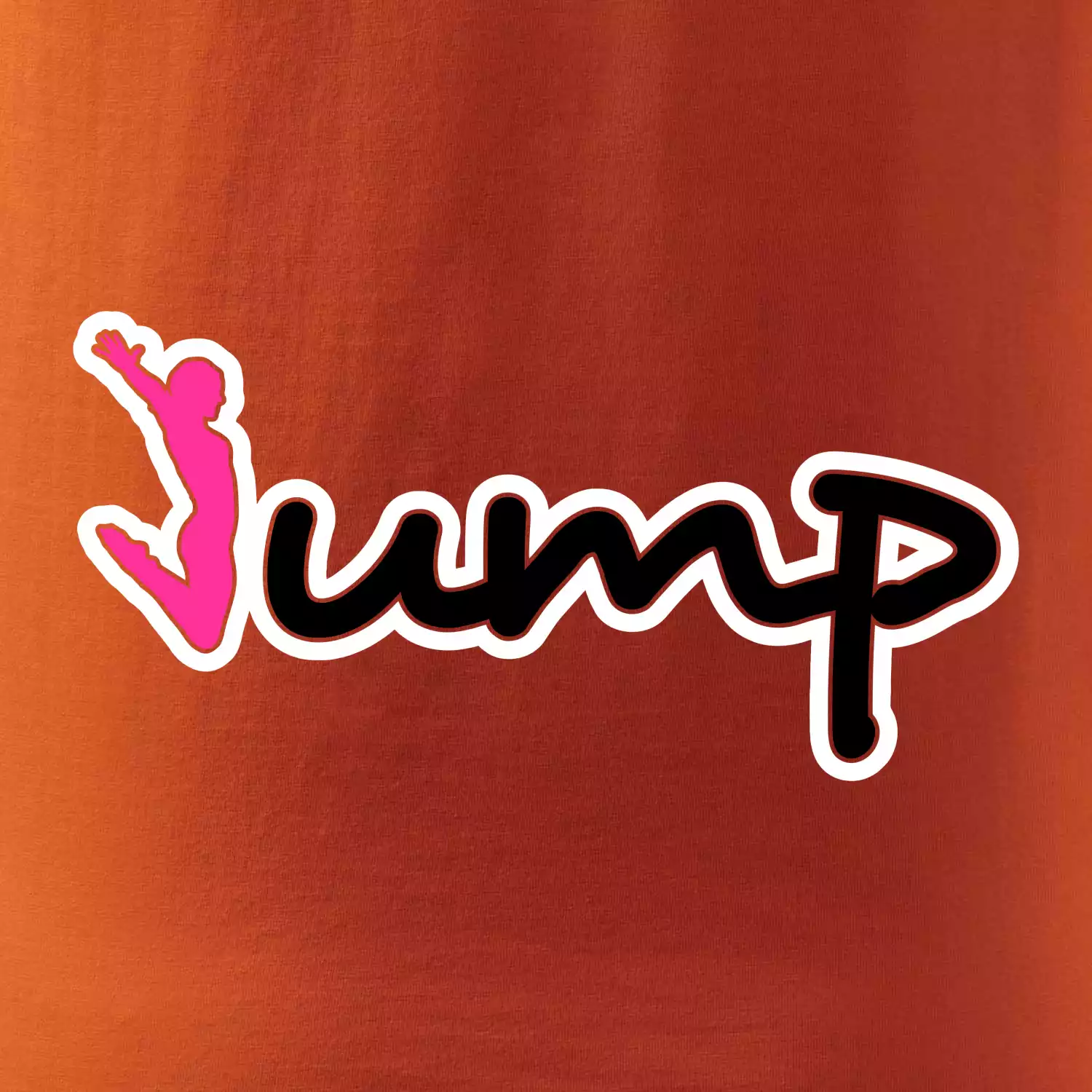 Jump - nápis a panáček