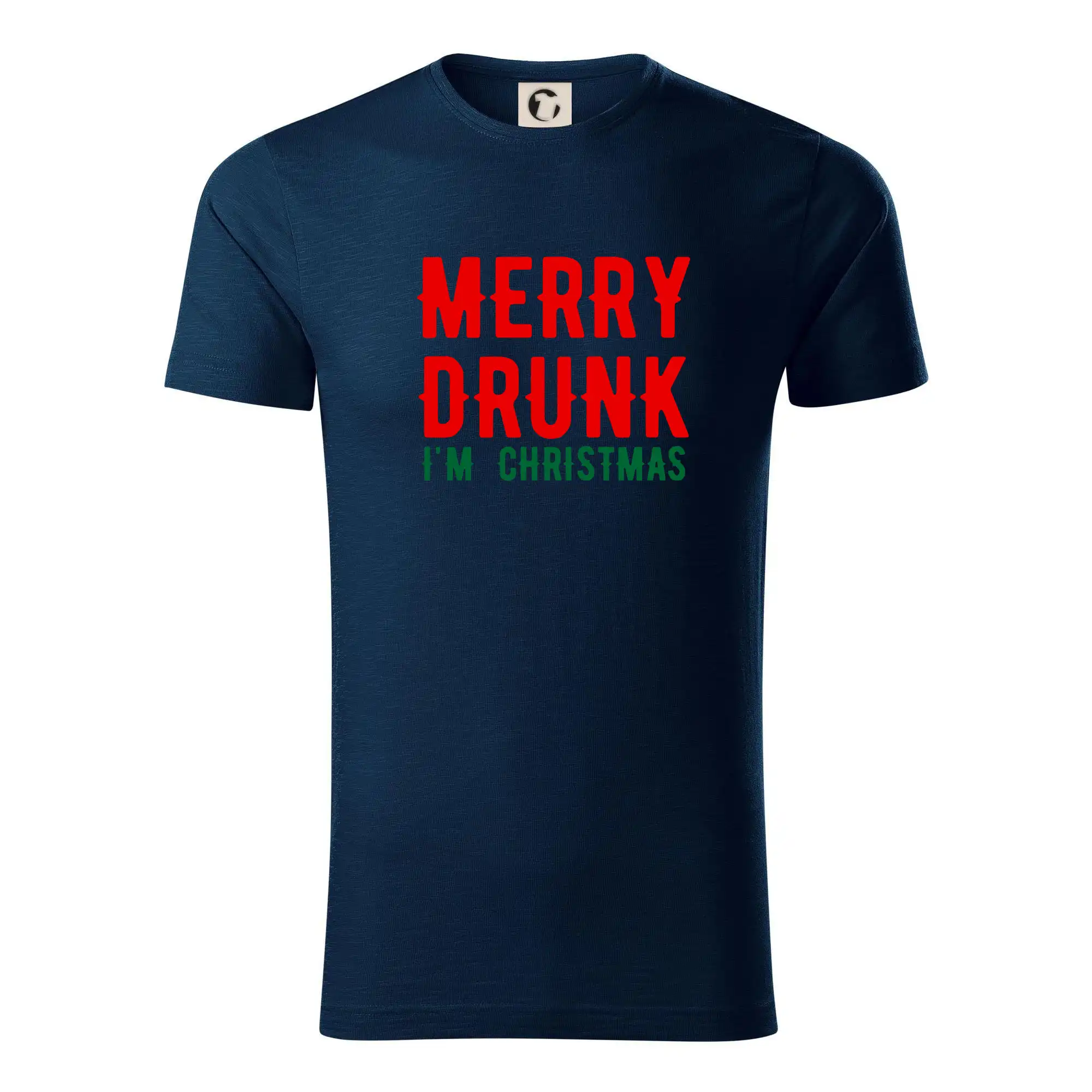 Vianočné tričká - Merry Drunk I'm Christmas - Tričko z organickej bavlny