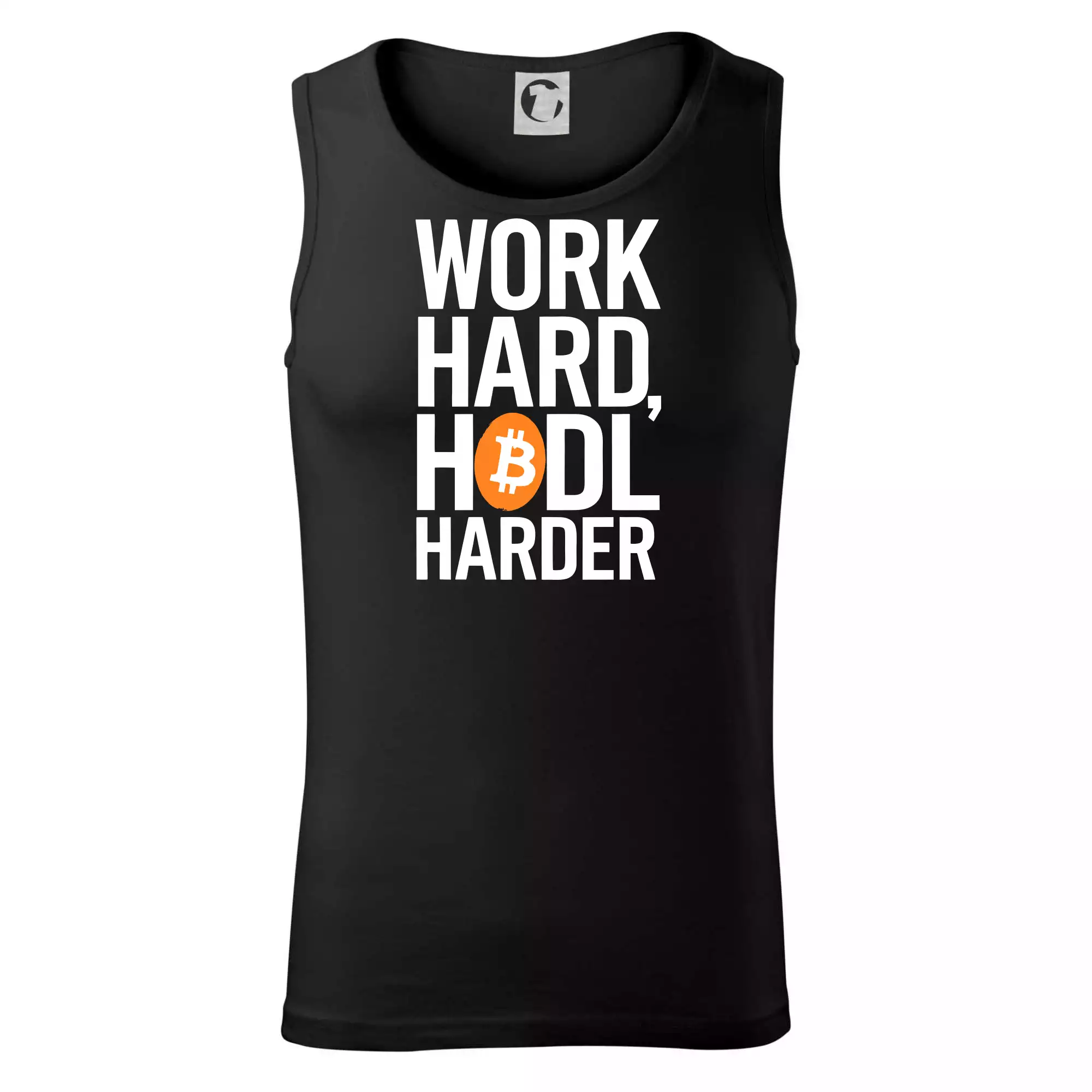 Velký nápis Work Hard, HODL Harder