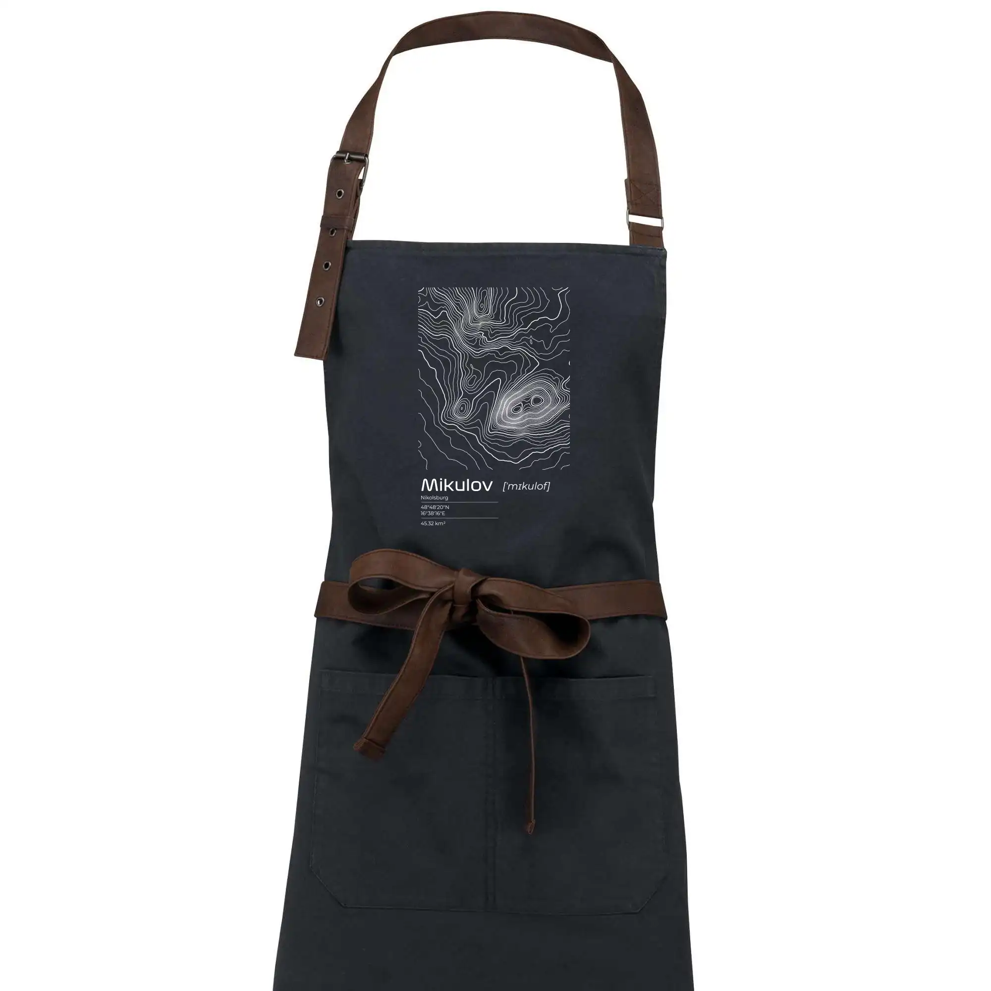 Mikulov - vrstevnice v obdélníku