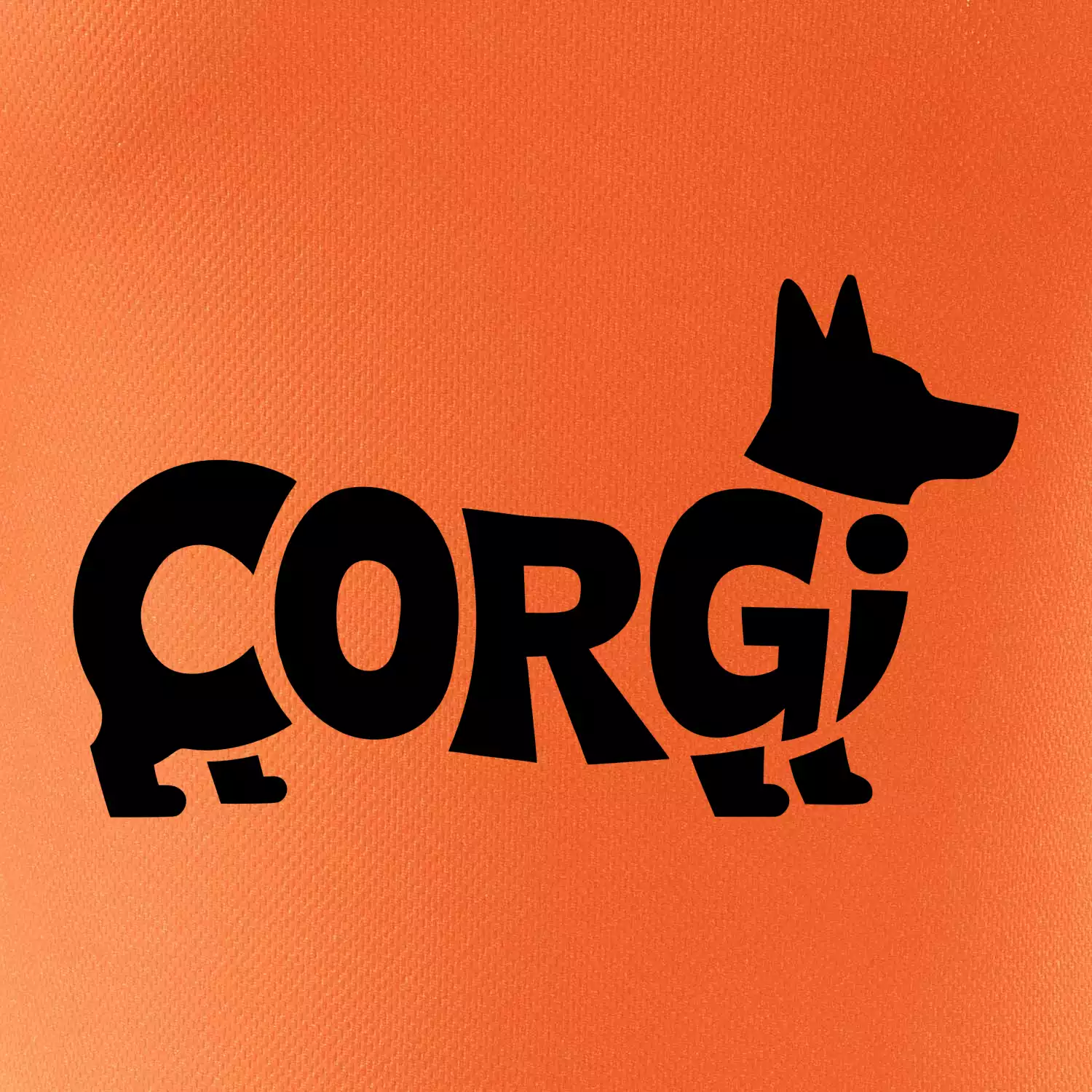 Corgi nápis v těle
