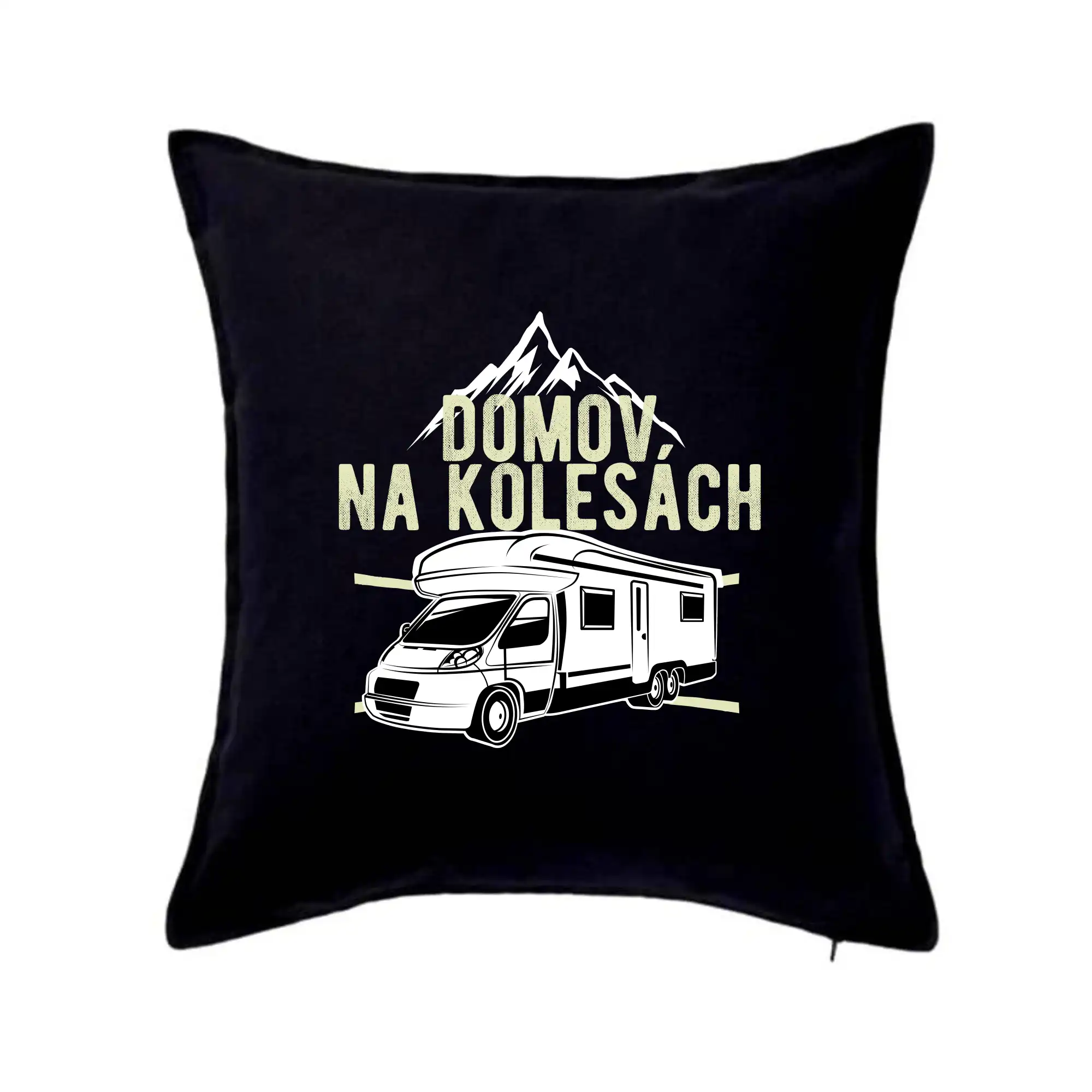 Trička na kempovanie - Domov na kolesách - Vankúš 50x50