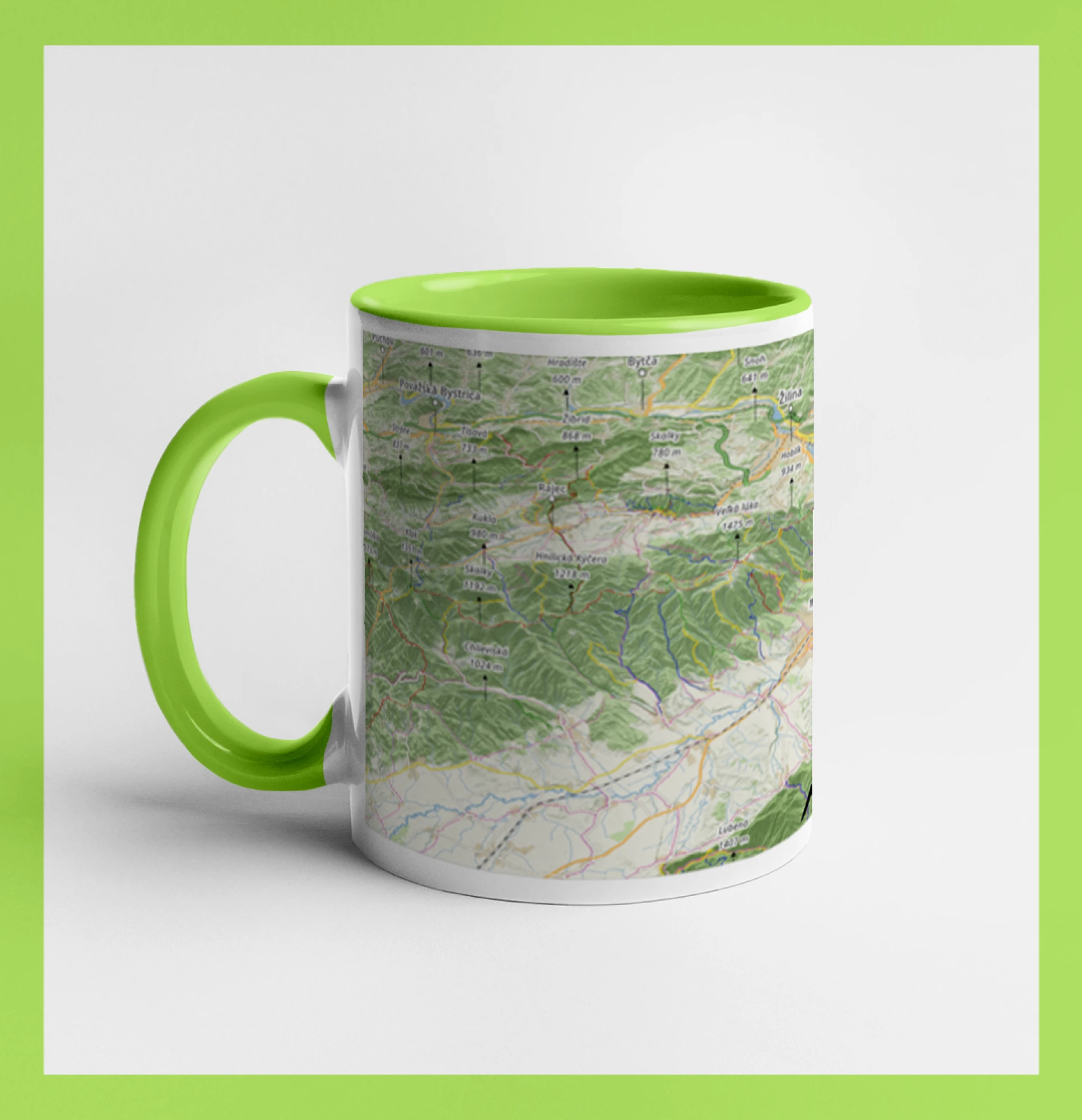 Hrnček mapa Malá Fatra