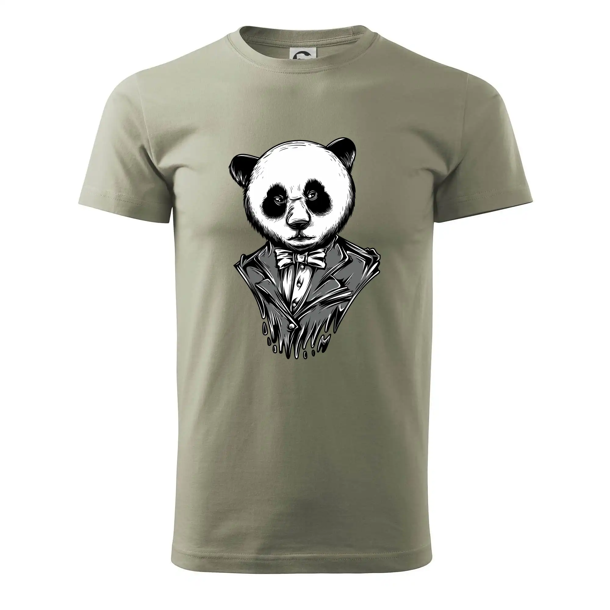 Grafické tričká - Panda gentleman - Klasické pánske tričko vyššej gramáže