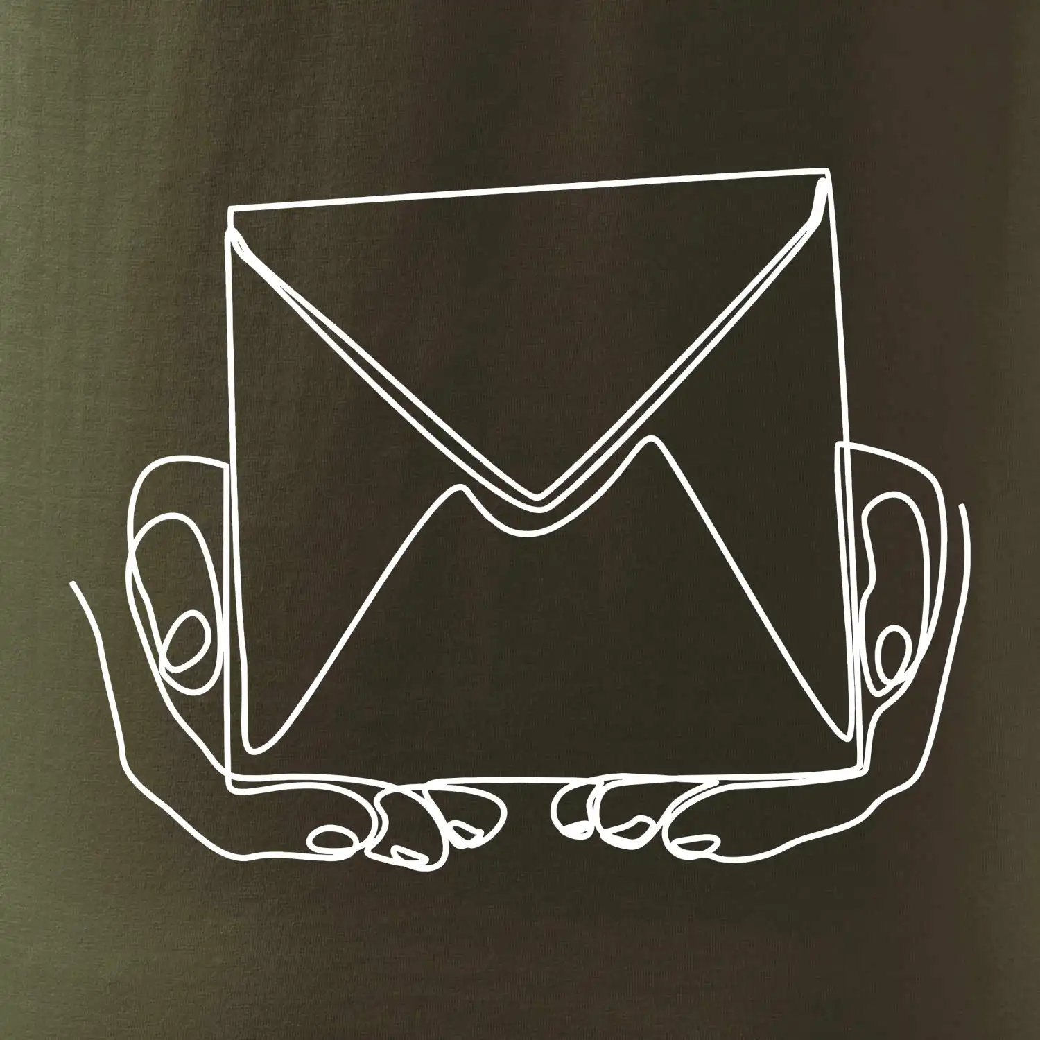 Obálka pošták jedním tahem