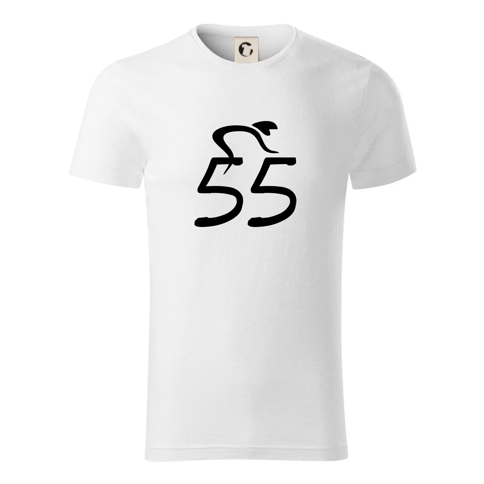 Tričko ako darček pre cyklistu - Cyklista oslavuje päťdesiatpäťku (55) - Tričko z organickej bavlny