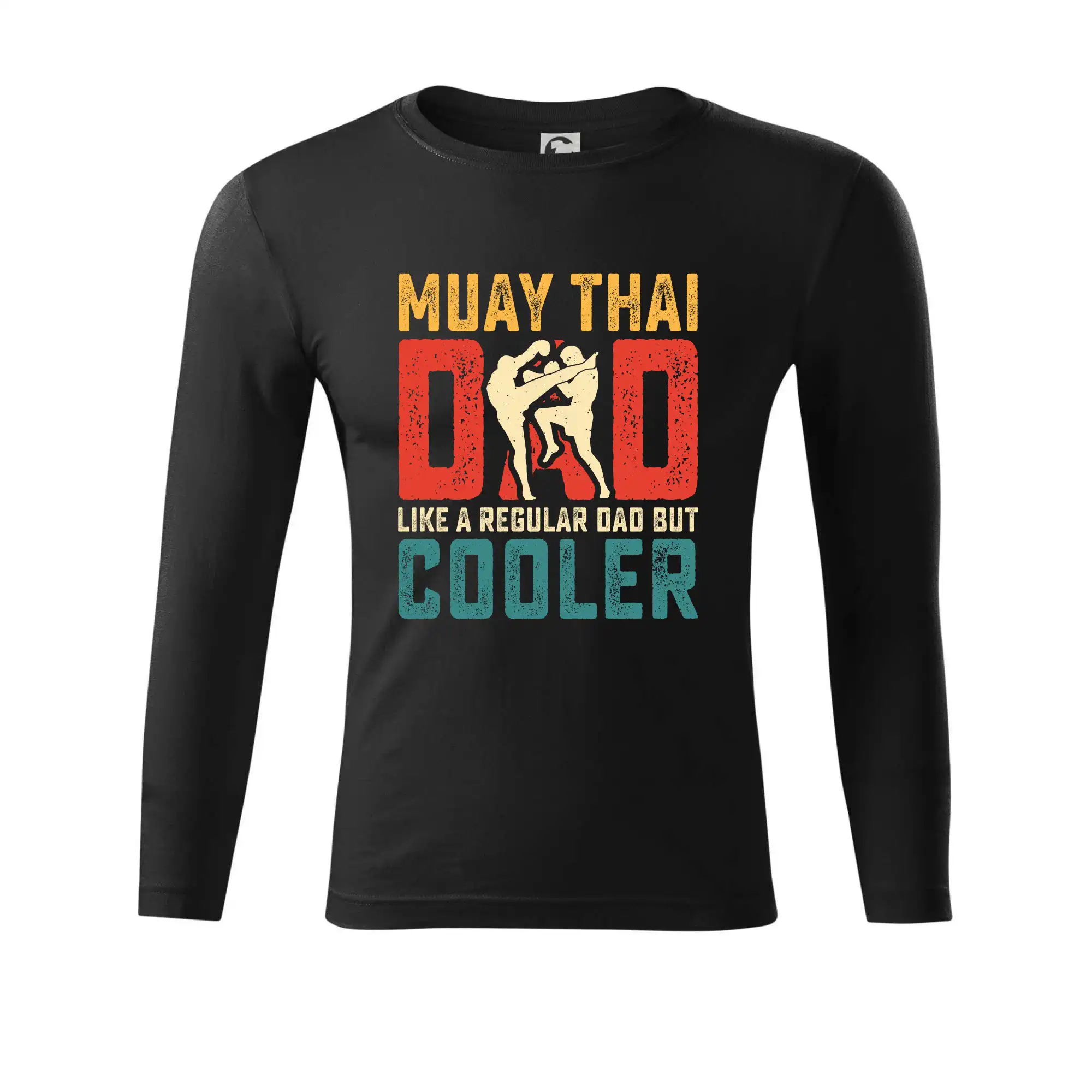 Tričká na box - Muay thai dad like a regular dad but cooler - Tričko Progress s dlhým rukávom