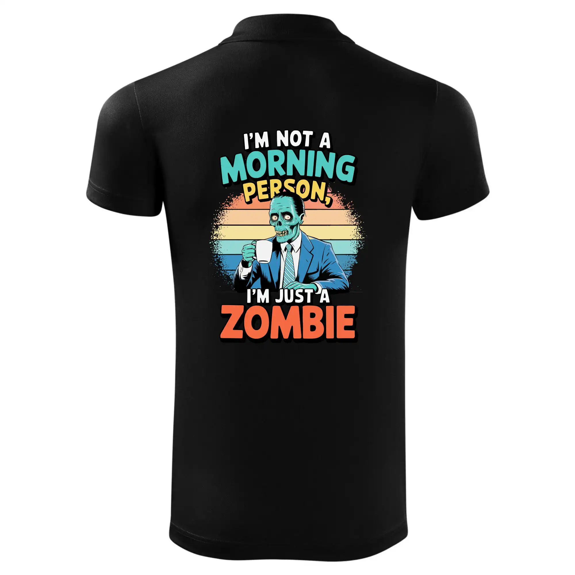 Ostatné nápisy - I'm not a morning person, I'm just a zombie - Polokošeľa Victory (športové)
