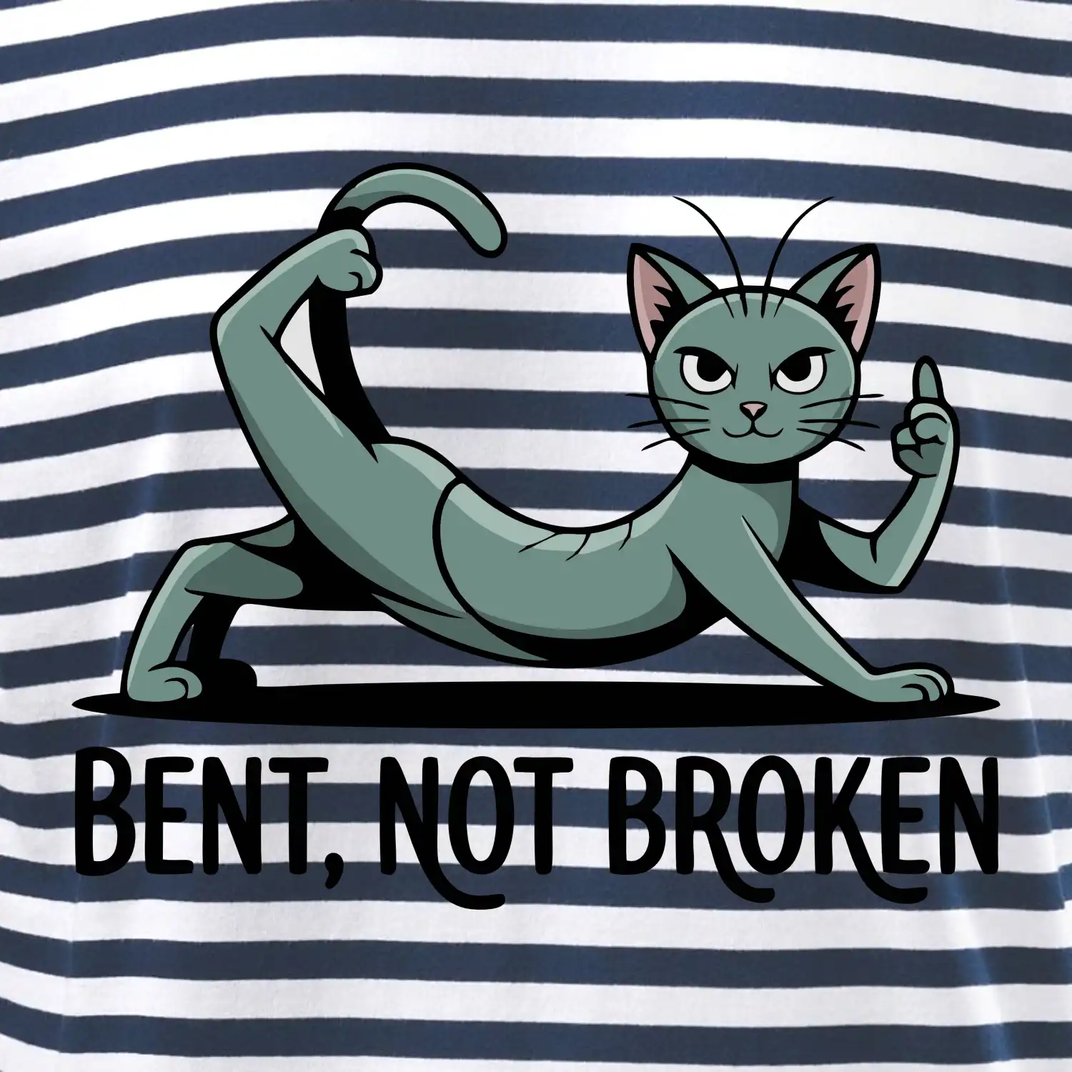 Bent, not broken zelená kočka