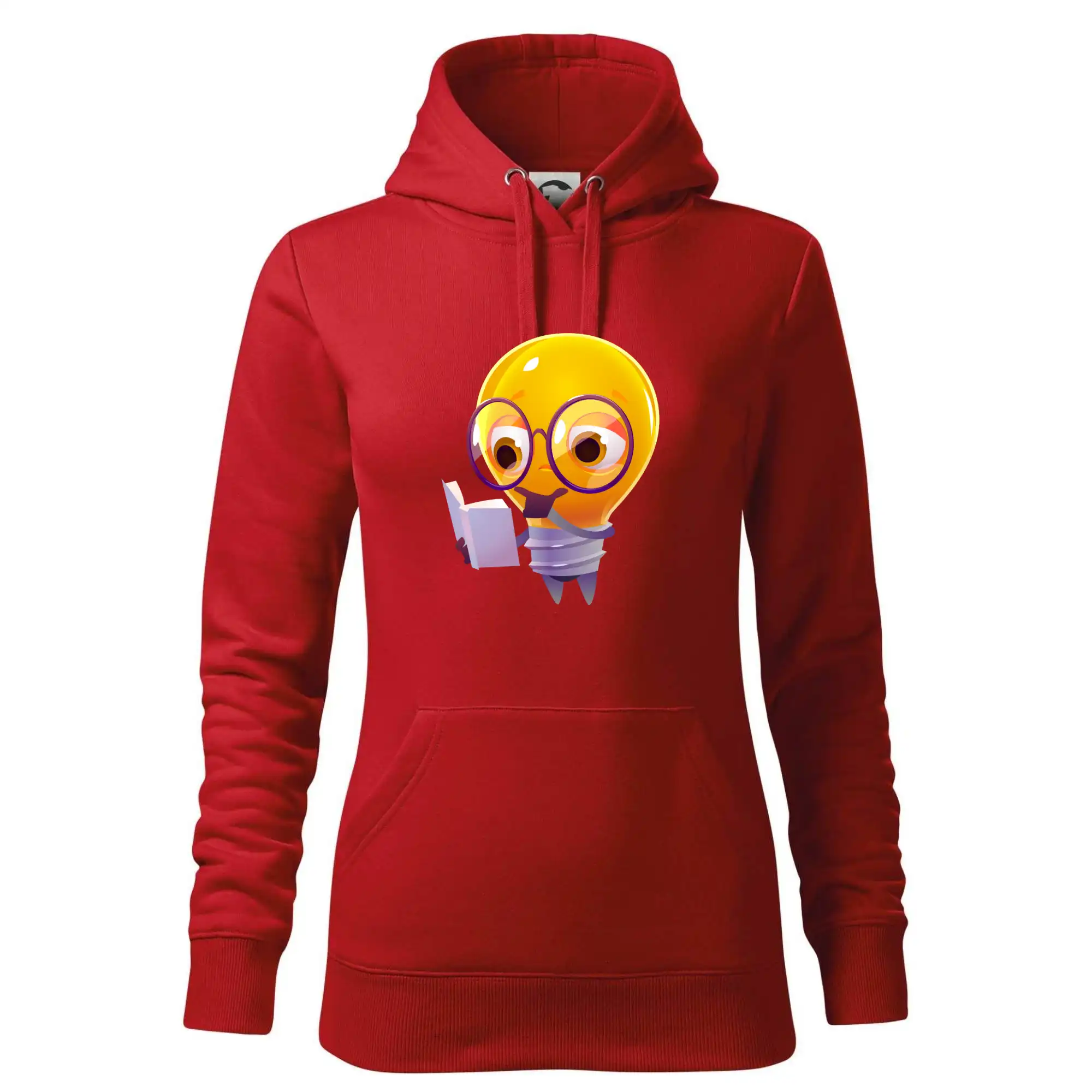 Žárovka přemýšlí nad knihou