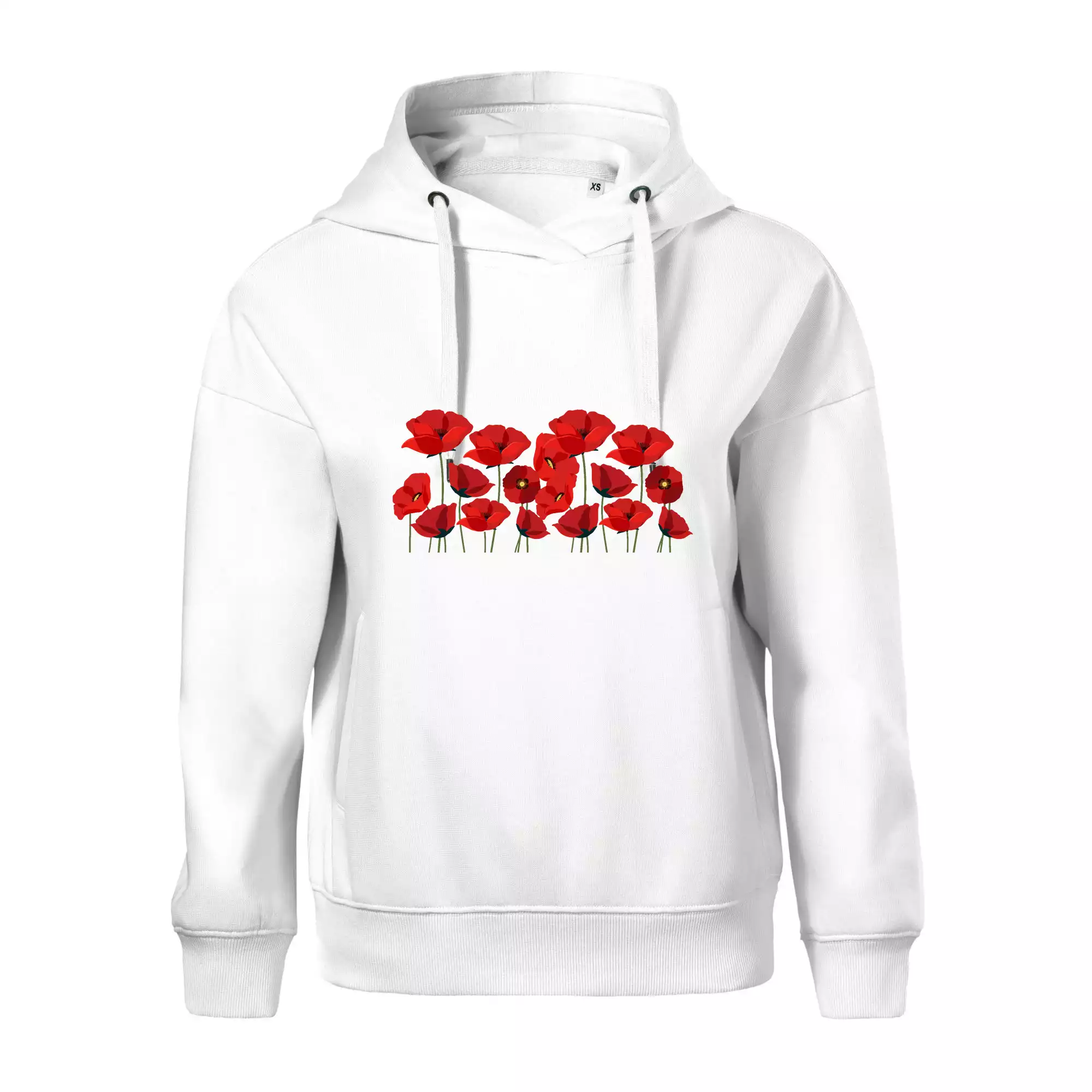 Vlčí mák v řadě