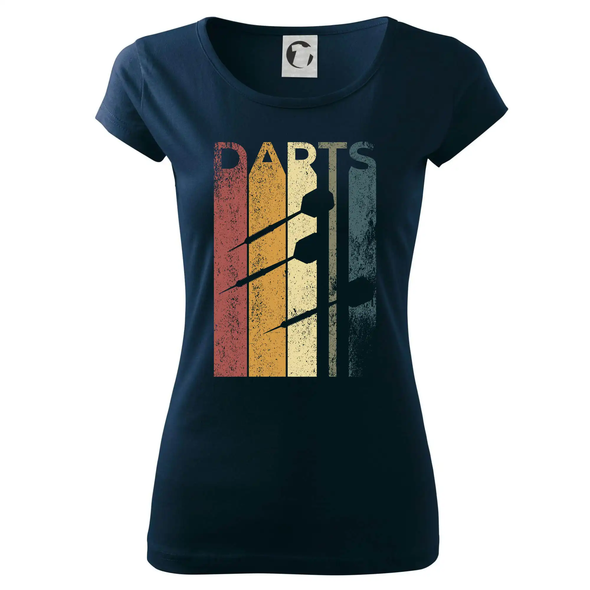 Tričko na šípky - Darts vintage - Dámske tričko Pure