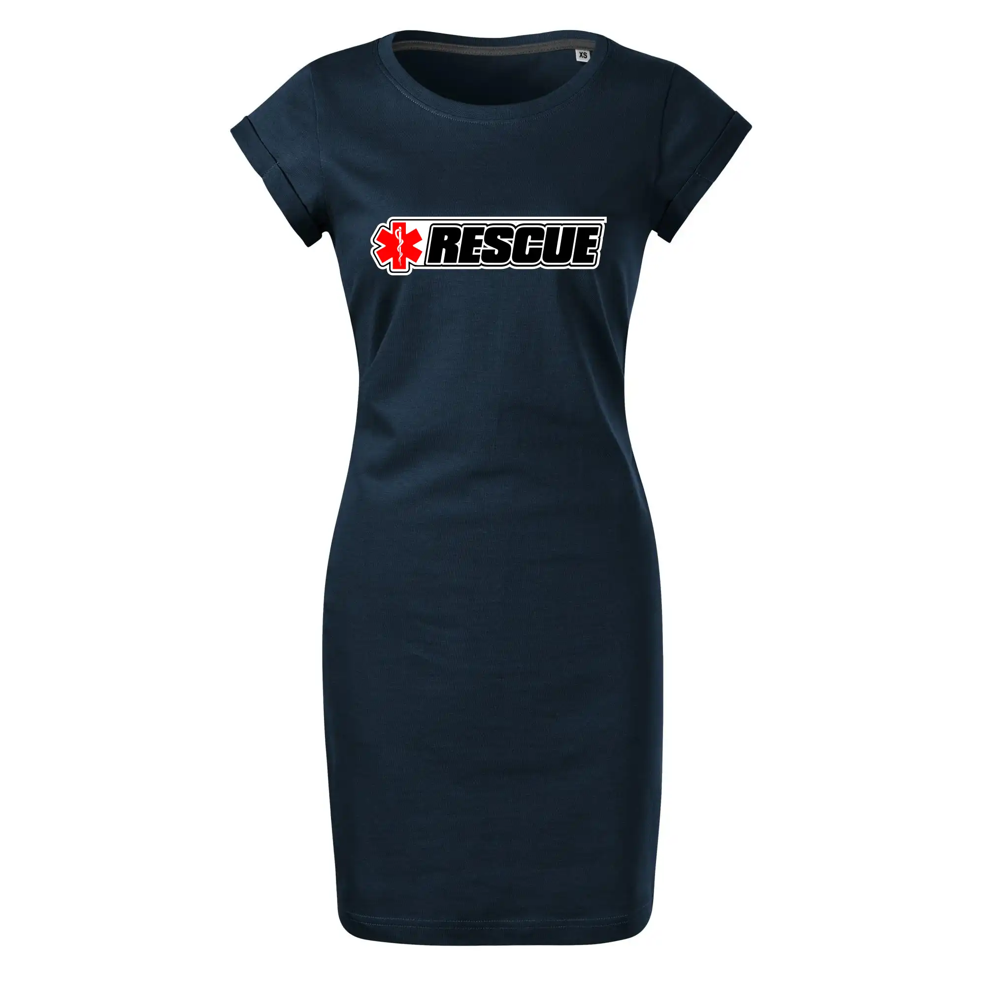 Tričká a mikiny pre záchranárov a lekárov - Kvalitné oblečenie pre zdravotníkov - Záchranár rescue kríž červený - Tričko Šaty FREEDOM