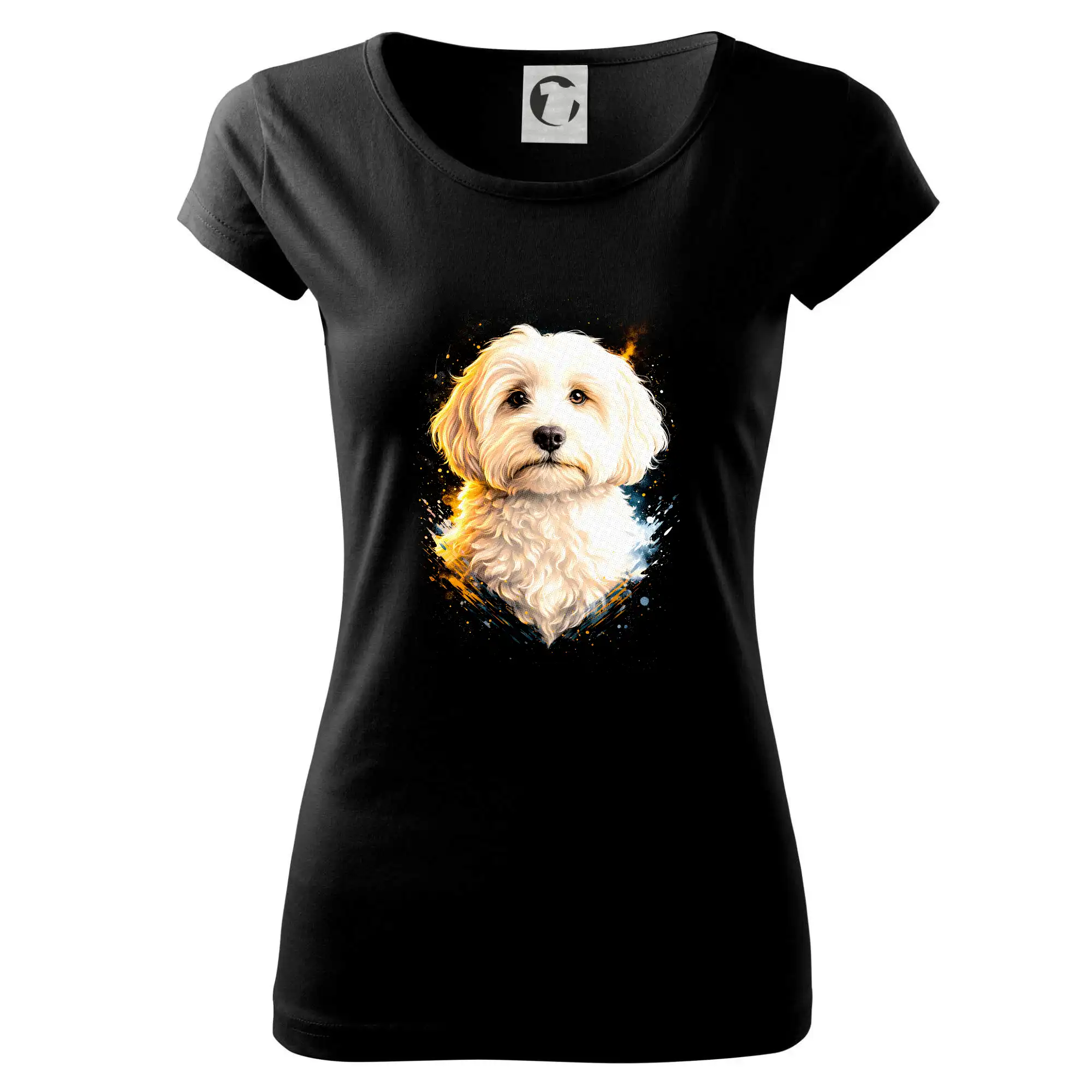 Ostatné psie plemená - Obrázok poltón Maltipoo - Dámske tričko Pure