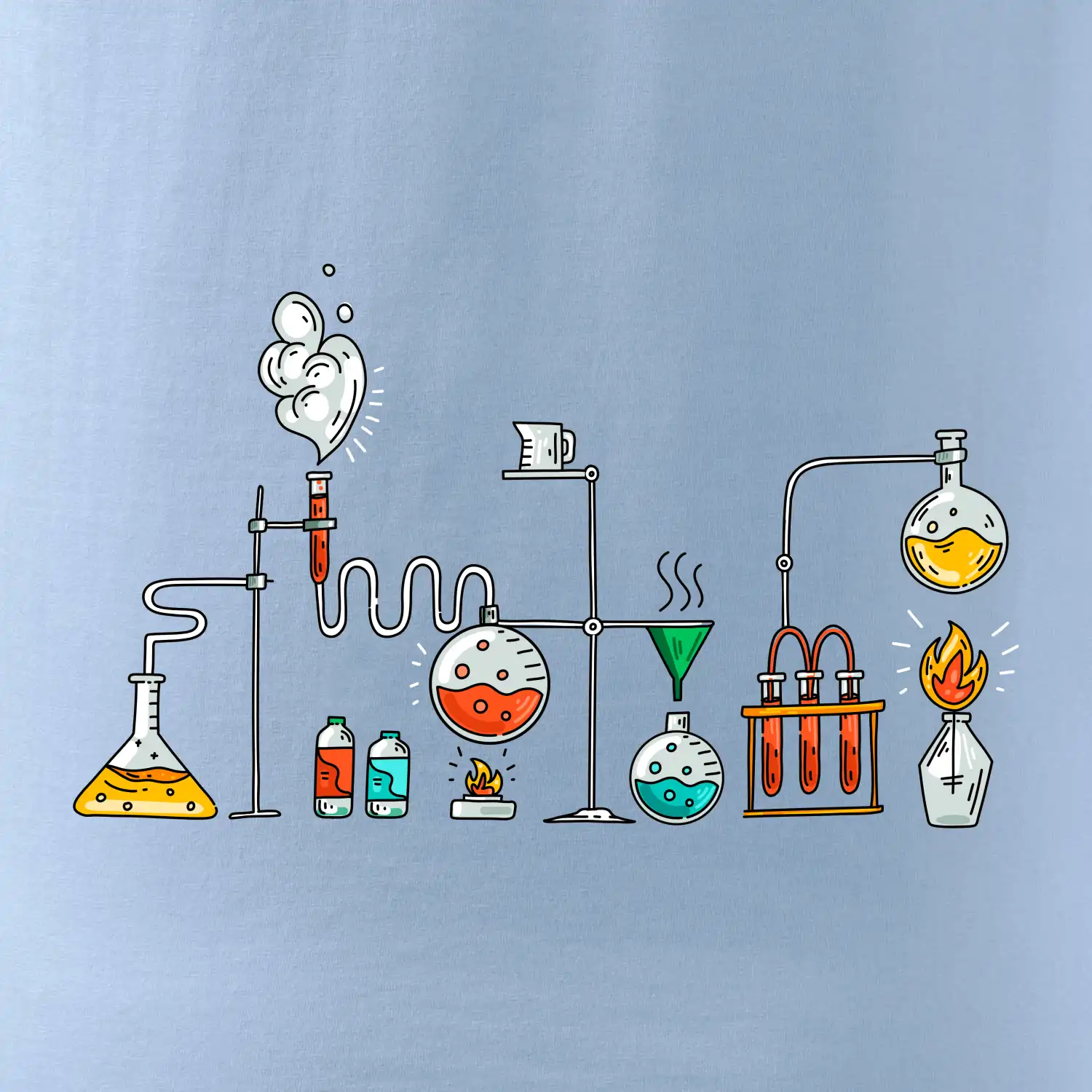 Chemická aparatura barevná