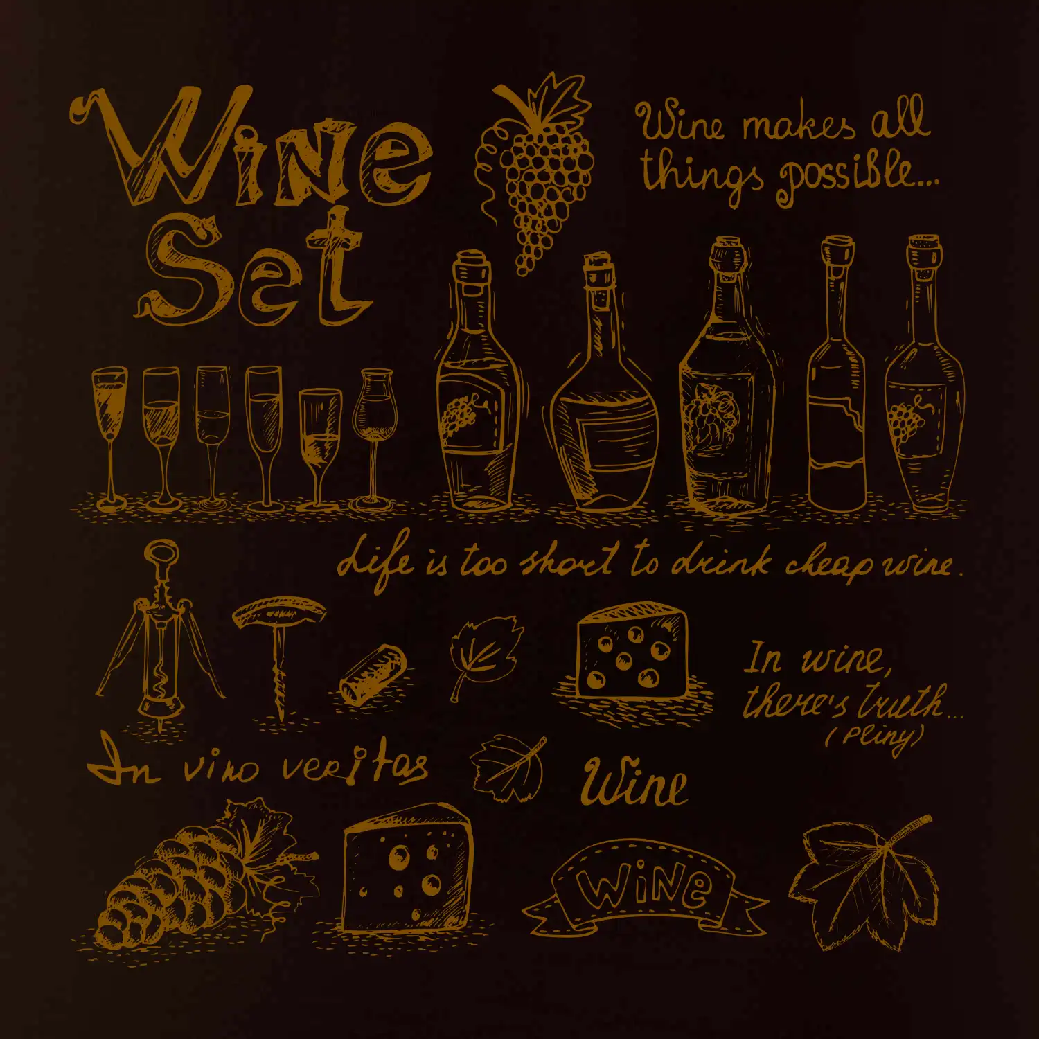 Víno vše pohromadě