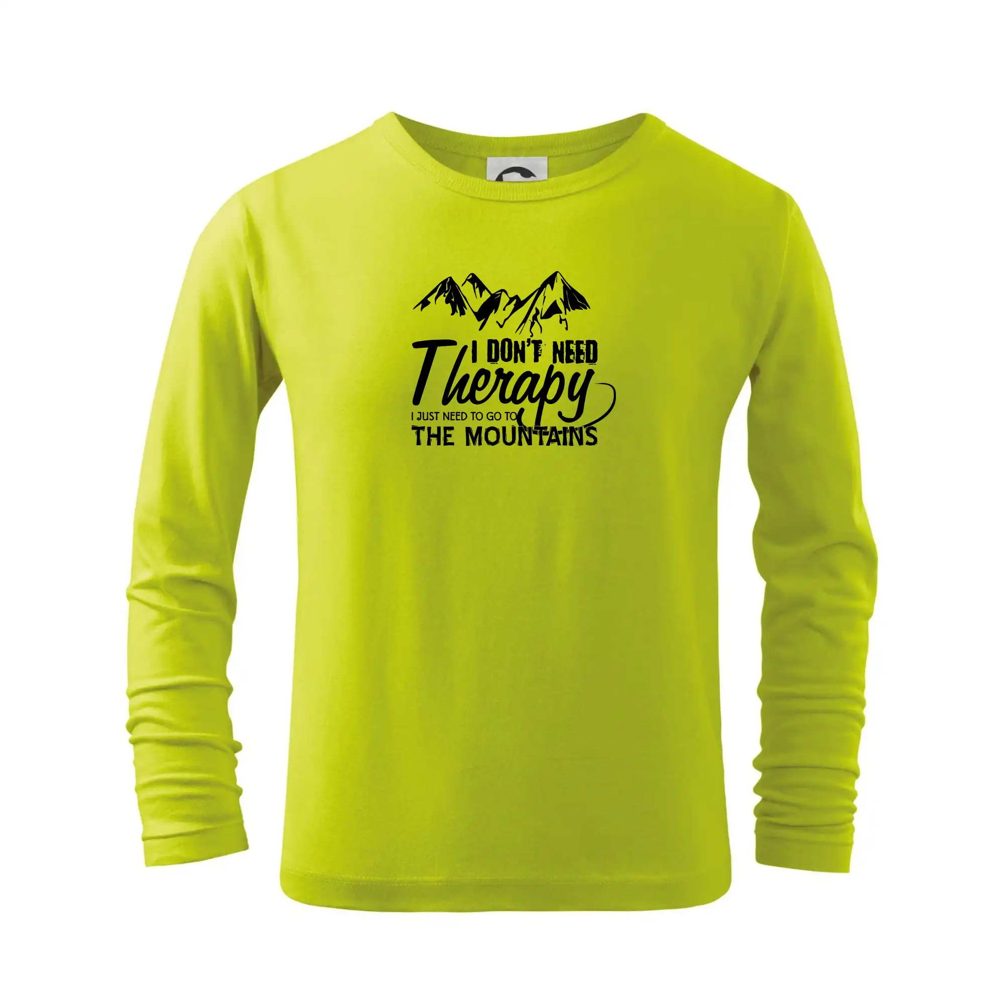 Trička pro horolezcov - I dont need therapy - Mountains - Nepotrebujem terapiu - Hory - Tričko detské Long Sleeve
