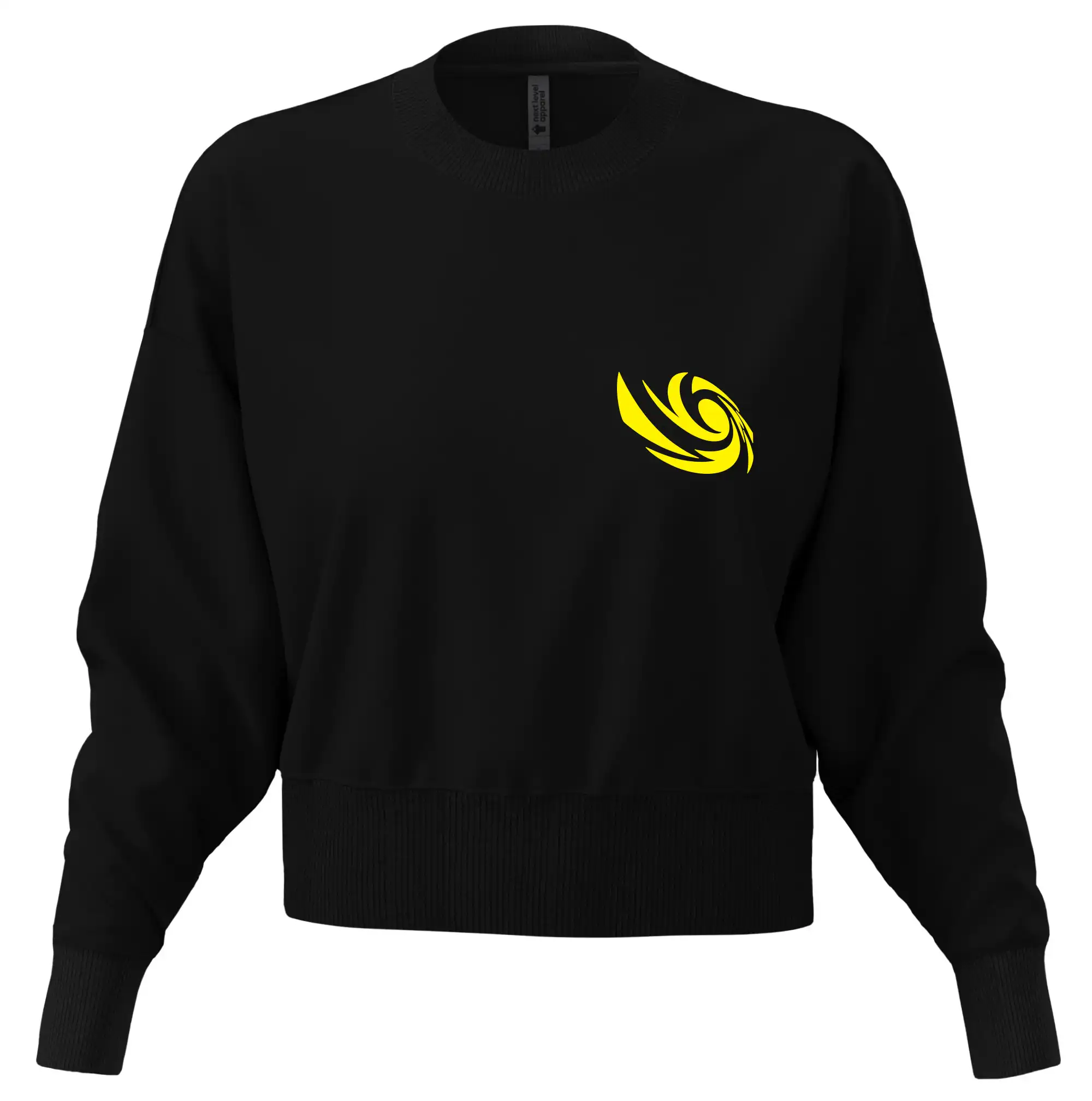 Tričká, mikiny a šiltovky pre Youtubery - Vortex logo na prsia - Mikina oversize crop OVERSIZE