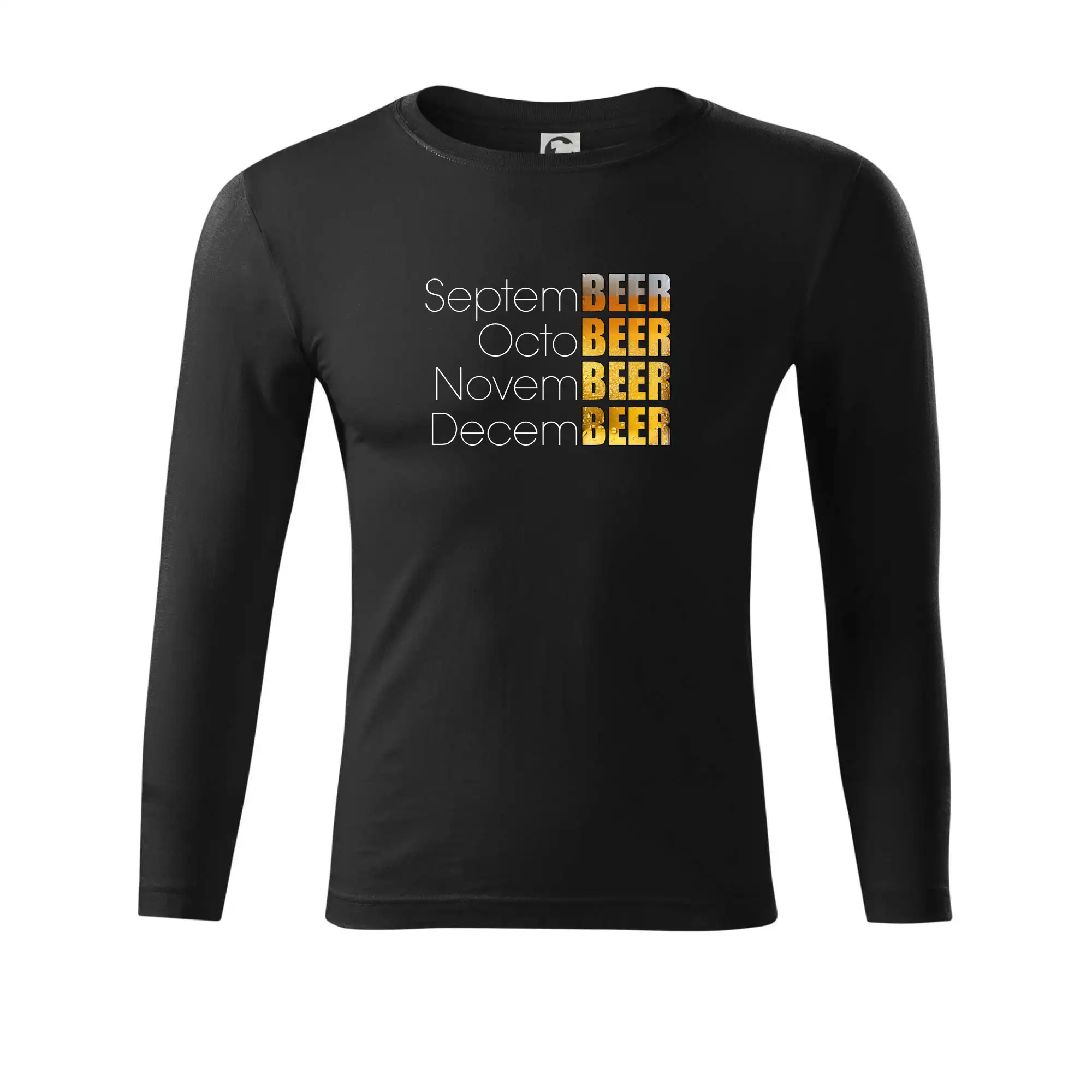 Vtipná tričká pre pivárov - Pivné mesiace - Všetky - Tričko Progress s dlhým rukávom