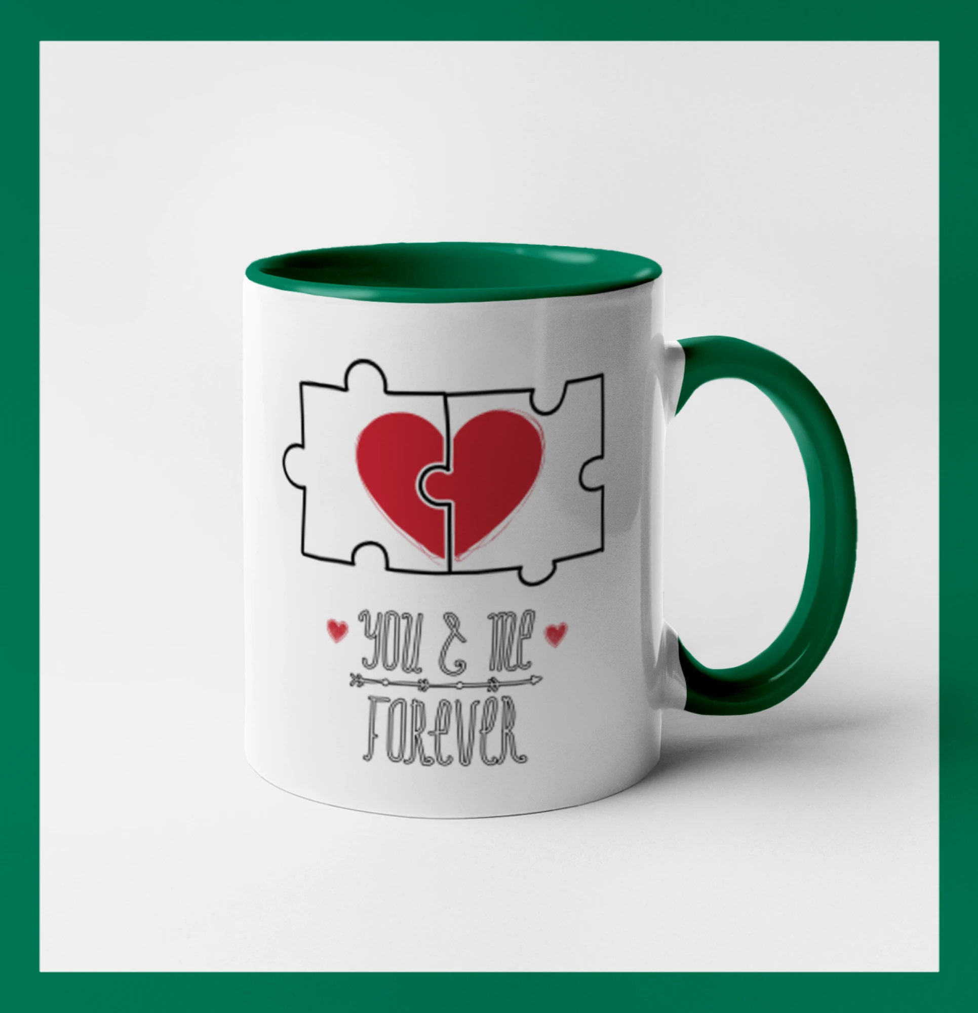 Tričká pre zamilovaných - You and me forever - Hrnček 