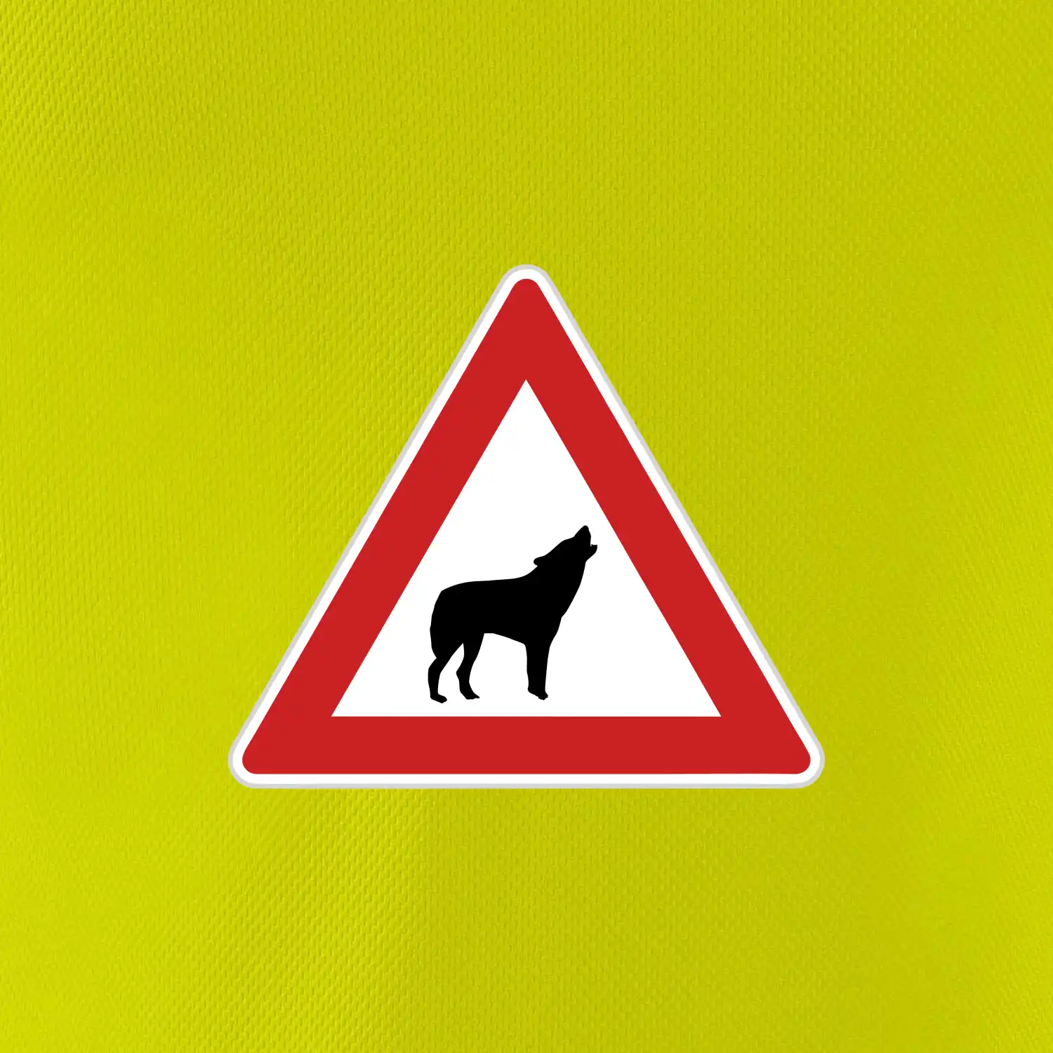 Dopravní značka - Pozor vlk