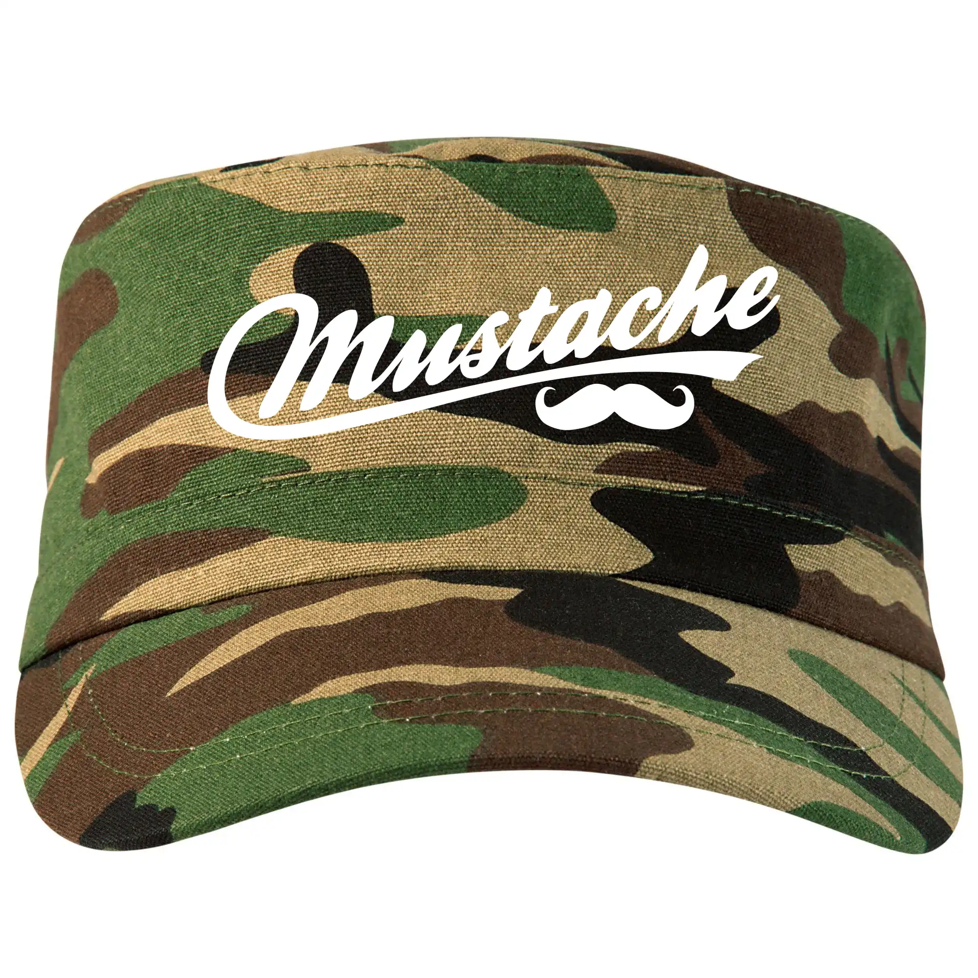Tričká s fúzikmi - Mustache - nápis - Šiltovka CAMO