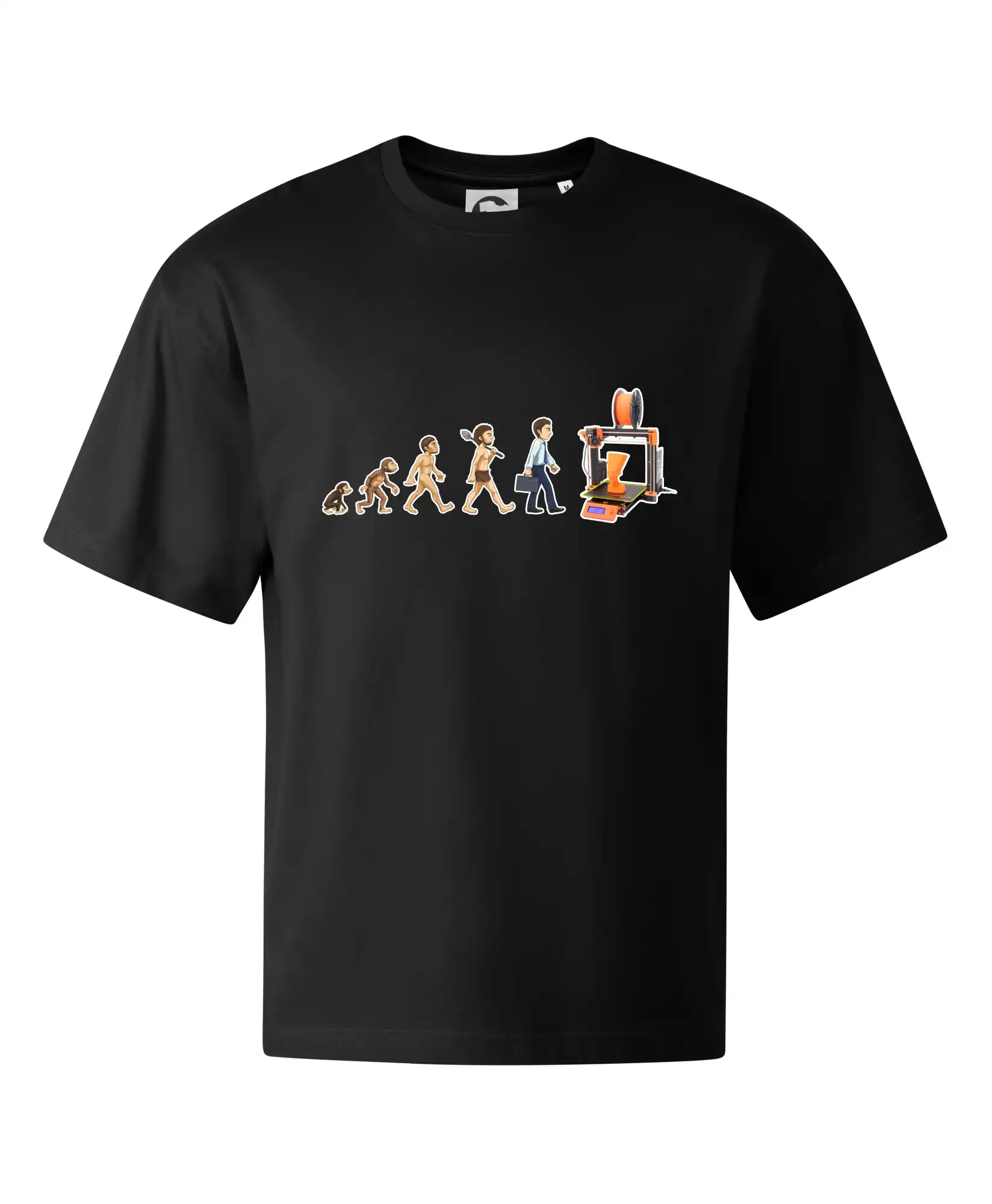 Tričká pre ajťákov - Evolúcia 3D tlač - Stage unisex - OVERSIZE
