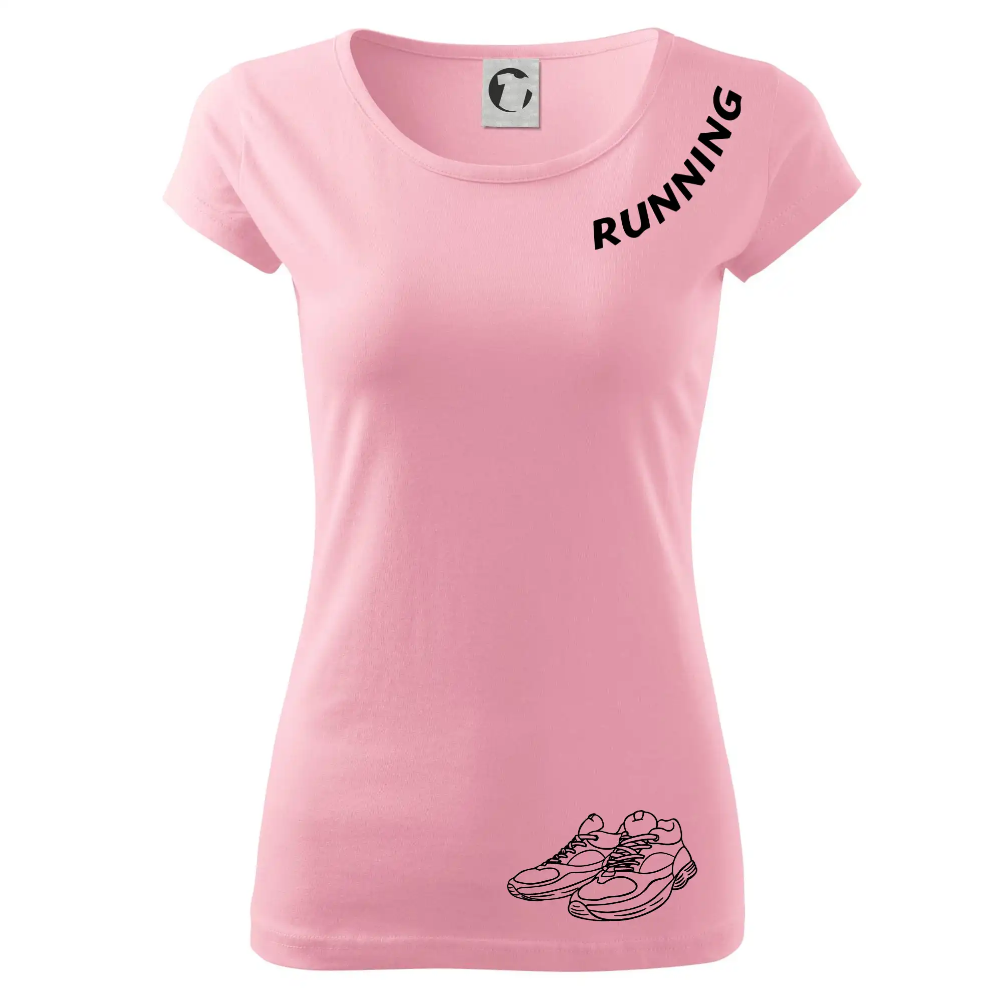 Running nápis šikmo