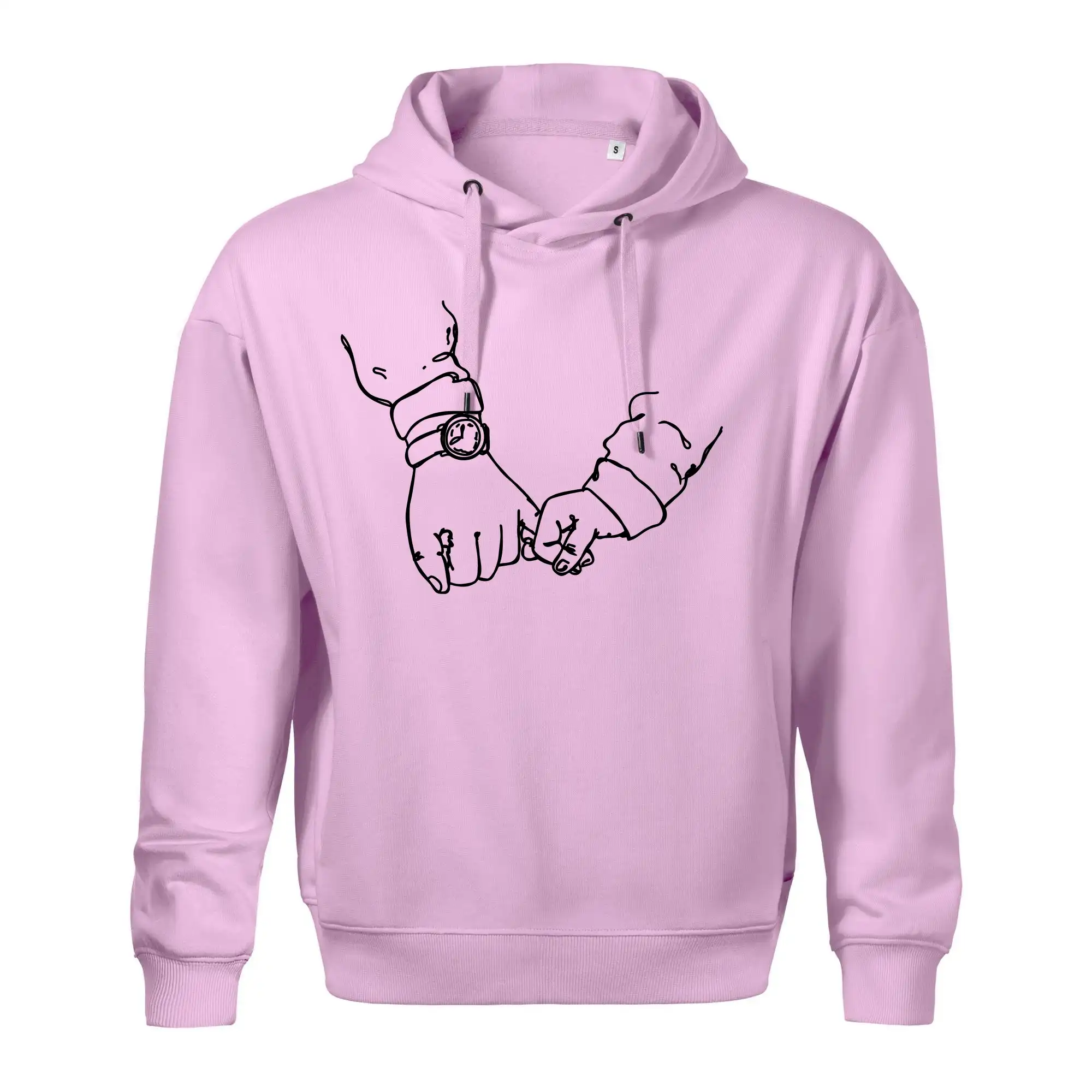 Táta a syn ruce obrys