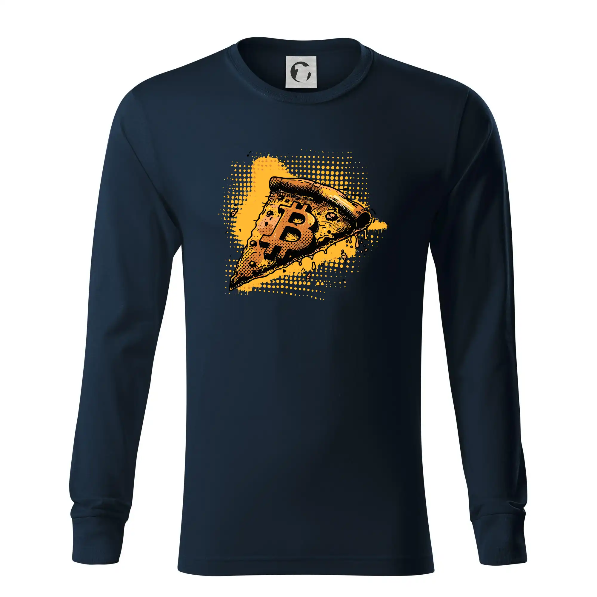 Bitcoin oranžová pizza