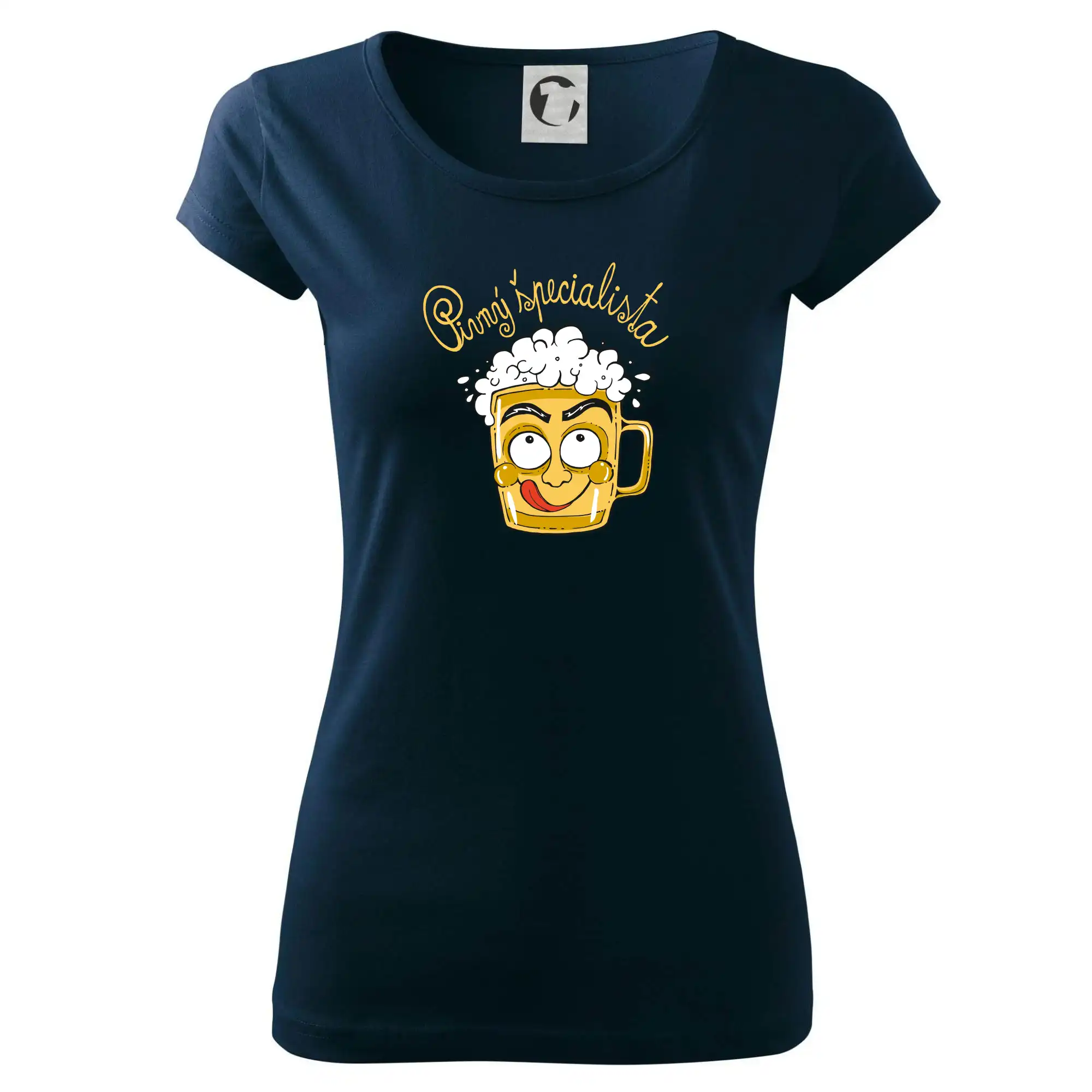 Vtipná tričká pre pivárov - Pivný špecialista (Pecka design) - Dámske tričko Pure