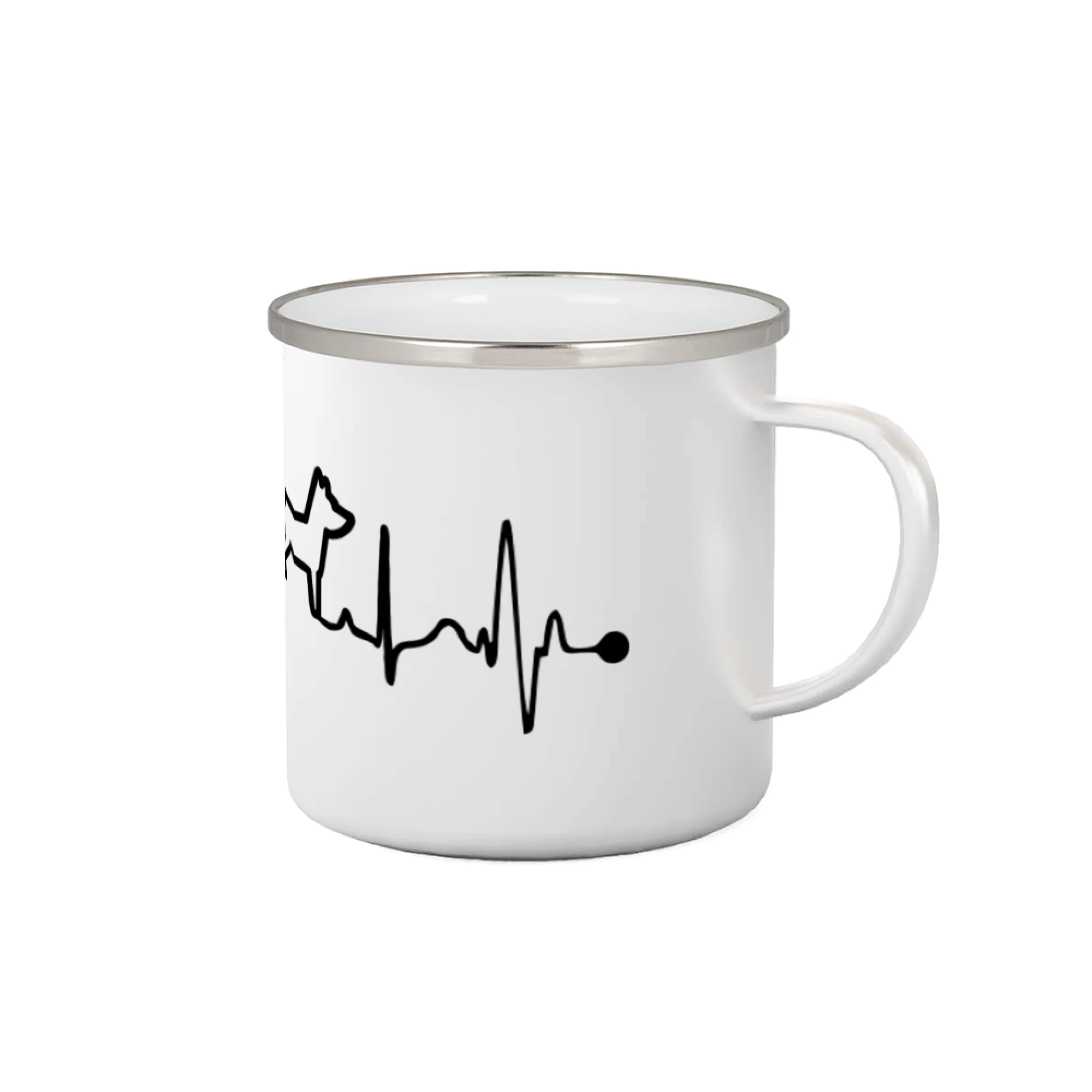 Tričká so psami - Ekg psí obrys - Plecháčik
