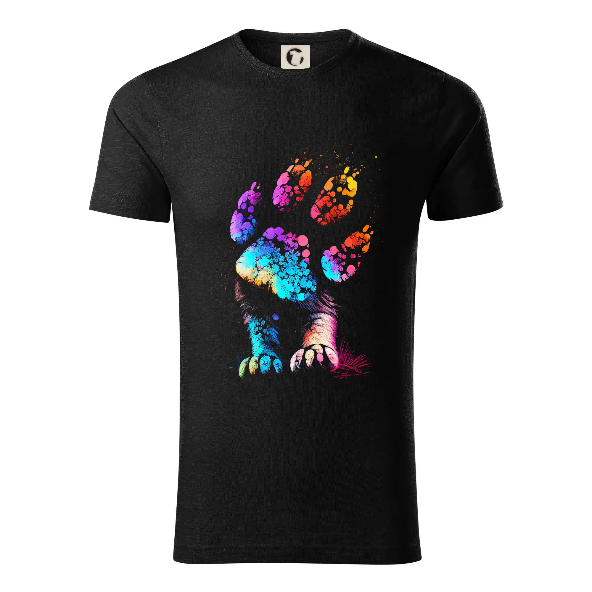 Tričká so psami - Abstraktné psie labka a nohy - Tričko z organickej bavlny