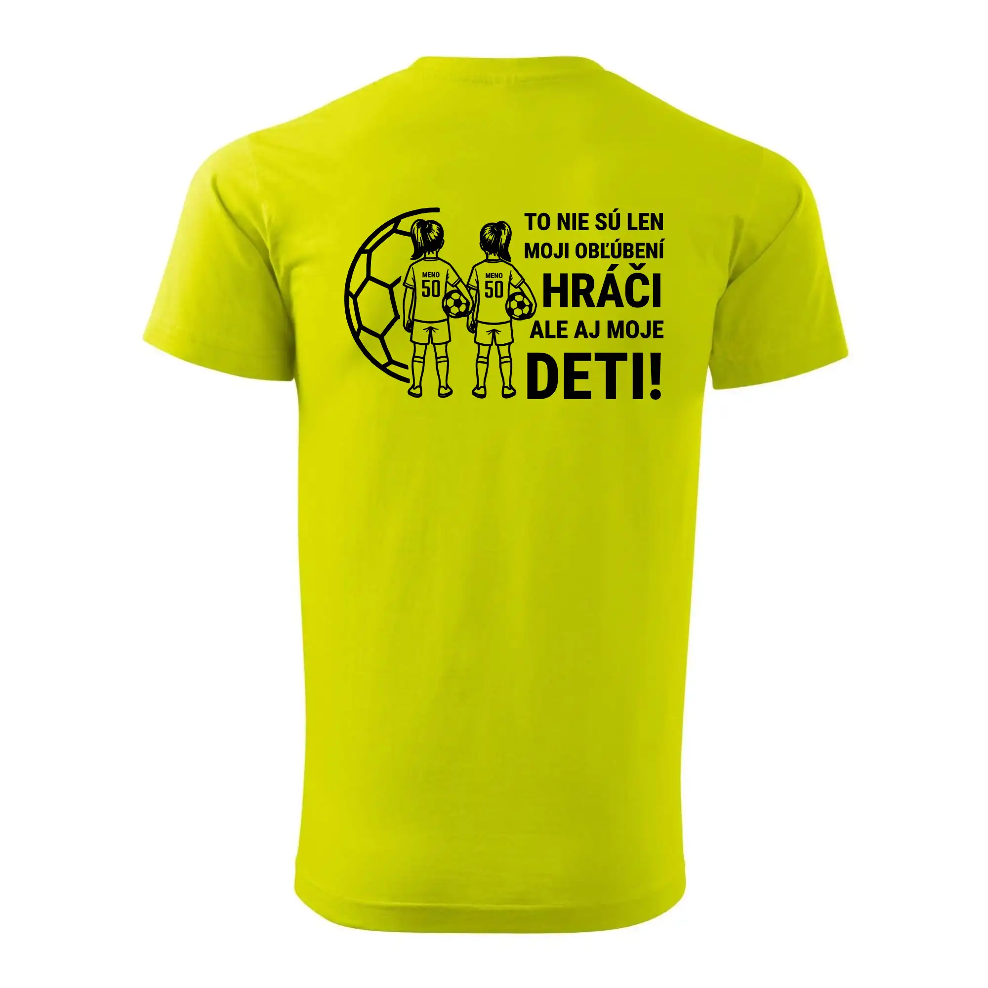 Futbalový otec - Dve dcéry (vaše meno a číslo)