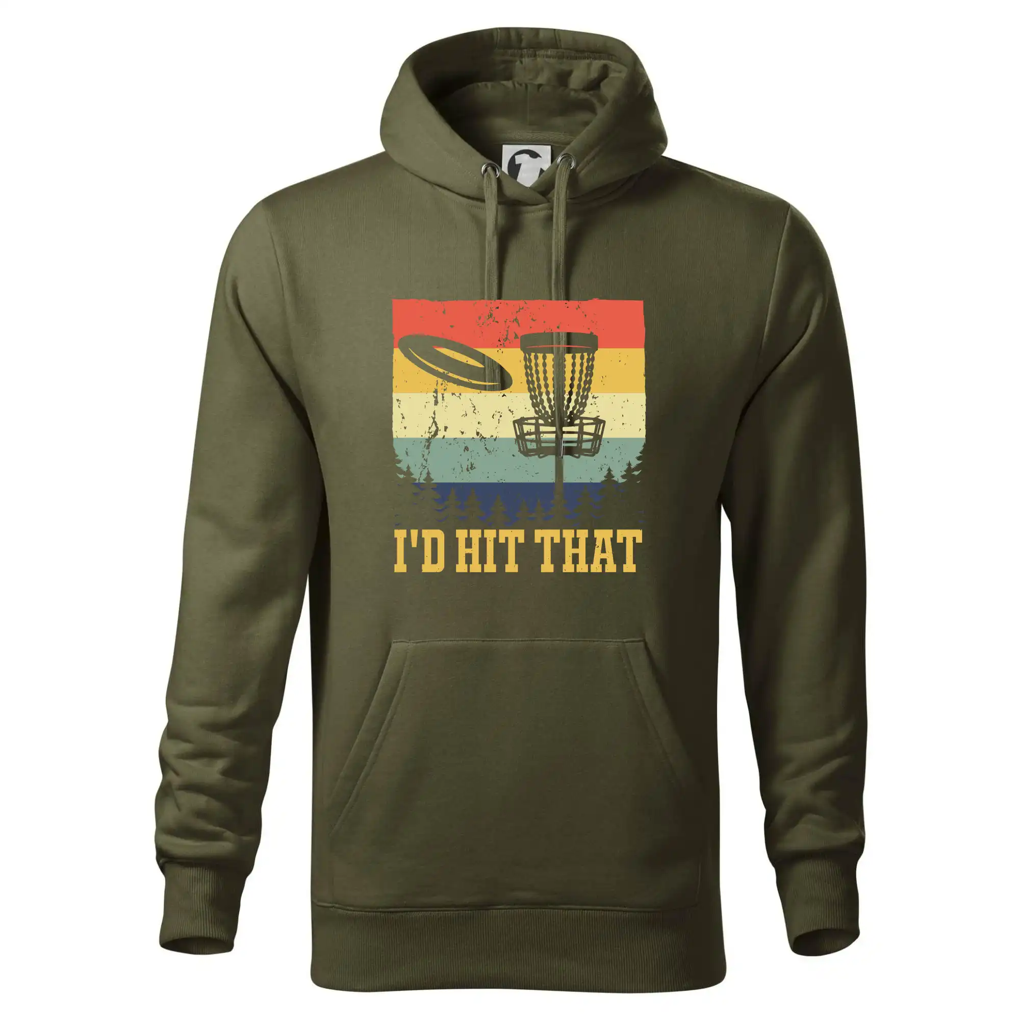 Disc golf player retro vintage